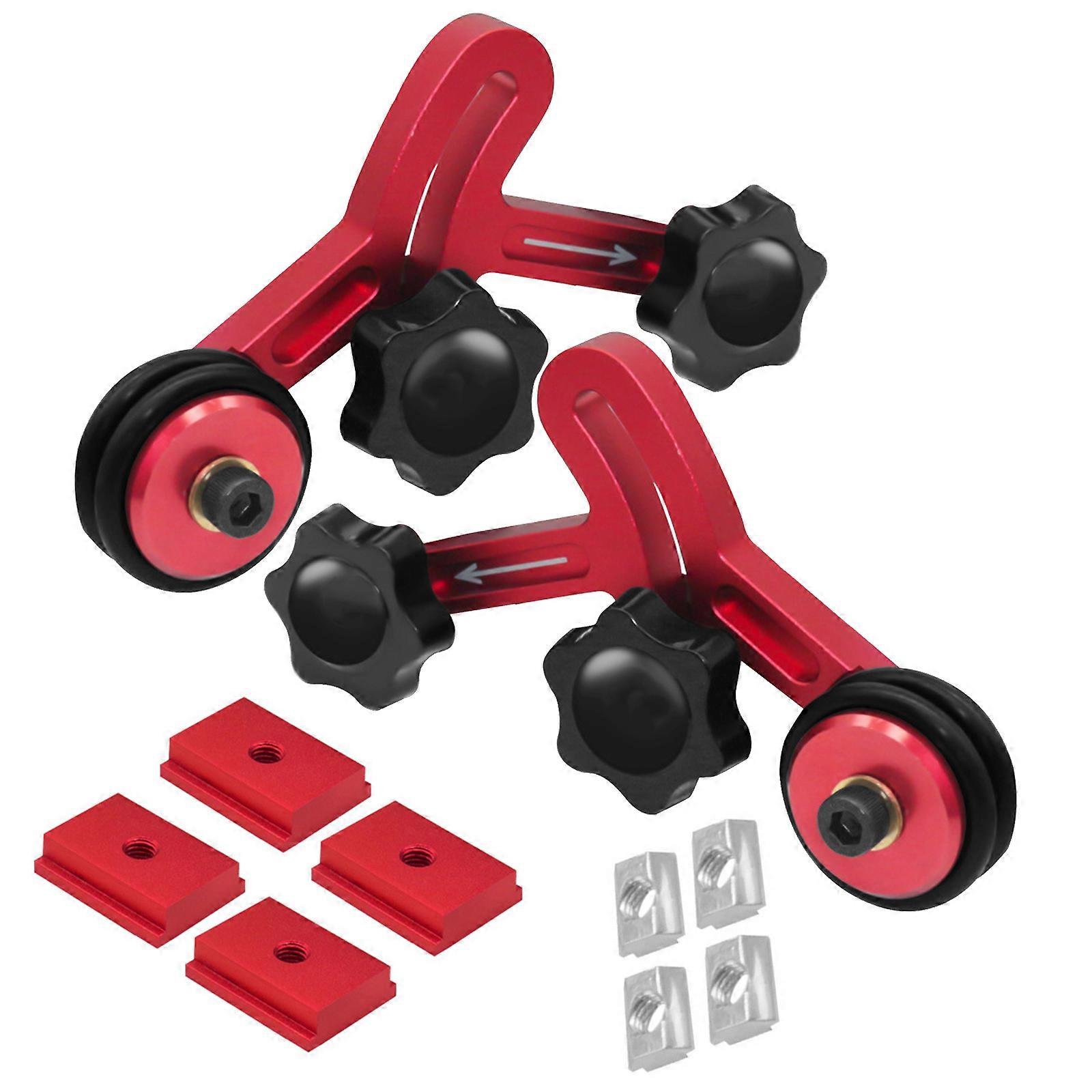 Accuracy Aluminum Featherboard Roller Guide Adjustable Height Feed Mechanism Anti Recoils Design Woodworking Workshop Essential Multicolor