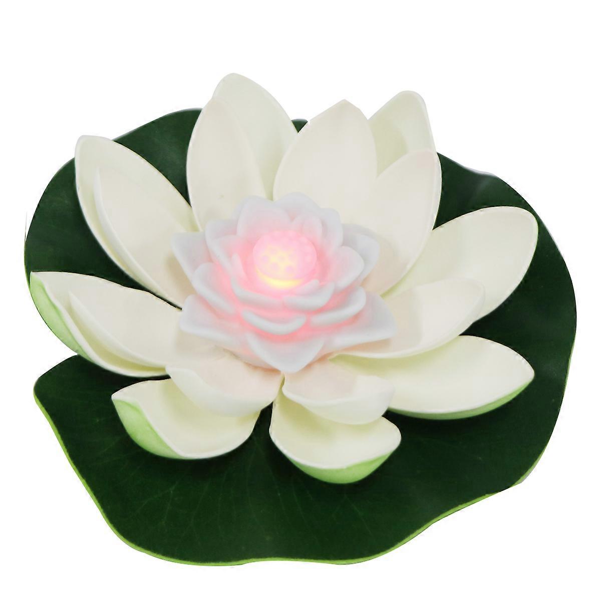 White LED with Lotus Design for Garden Pond Decoration and Special Events