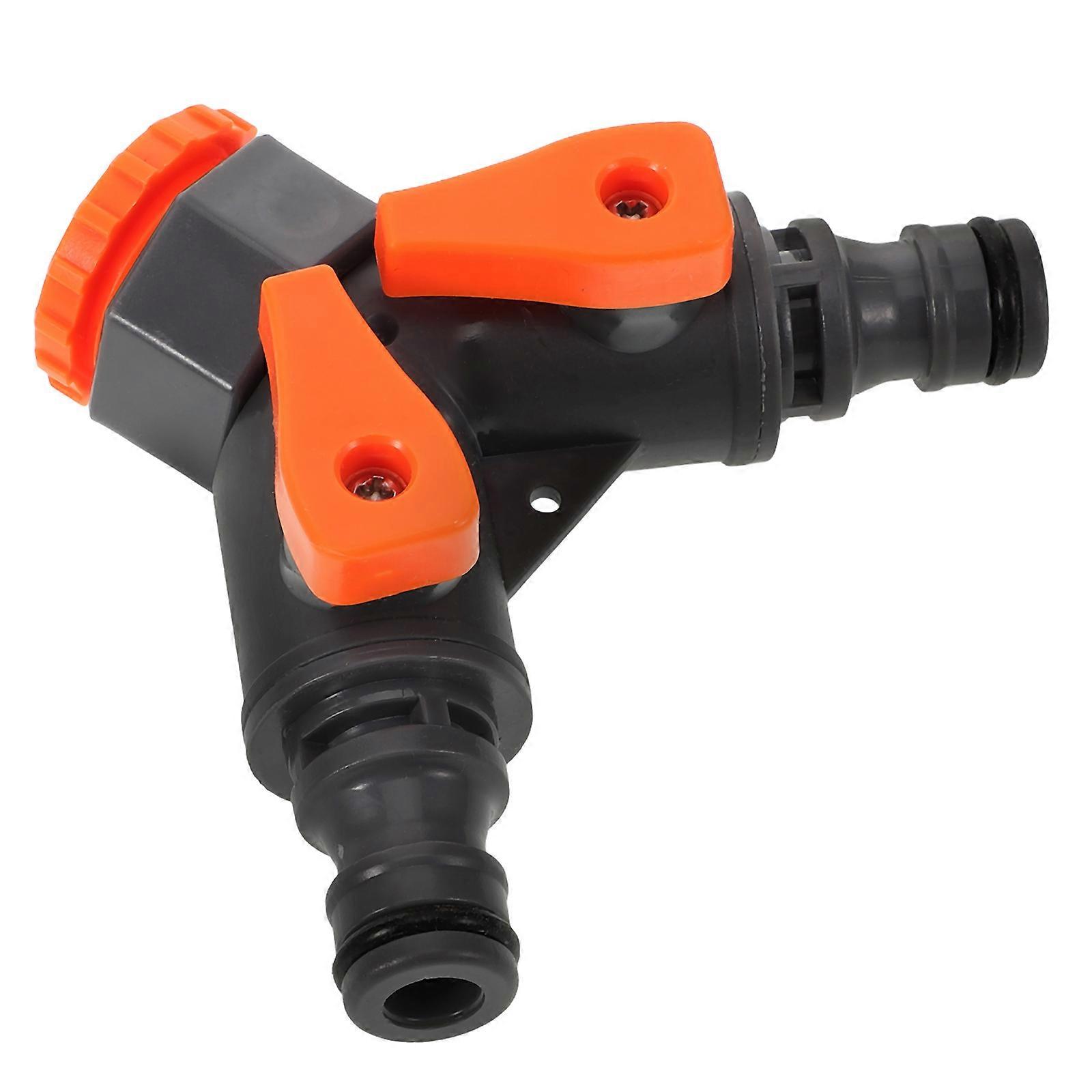 ABS 3 Way Diverter for Car Use Black Reliable Connector Fit 1 in 2 out Design