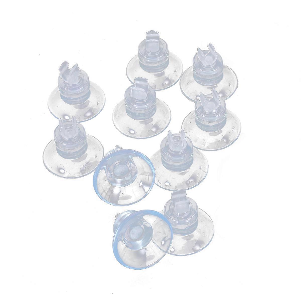10pcs 4mm Aquarium Fish Tank Suction Cups for Airline Pump Tube Holders Clips Clamps in Random Color
