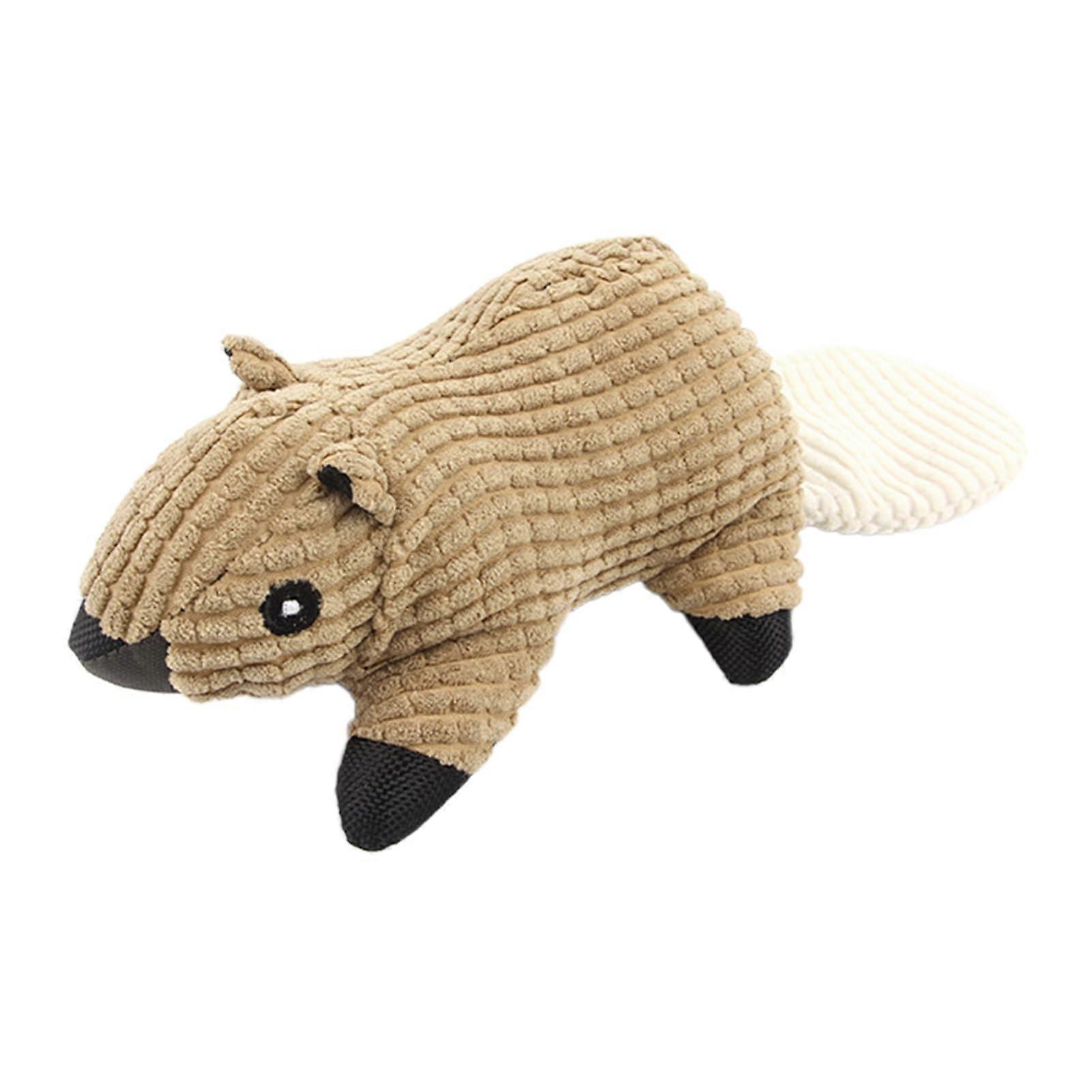 Squirrel Dog Chew Toy | Plush Squeaky Toy for Indoor Puppies | Soft Material, Fun Design, 10 Inches