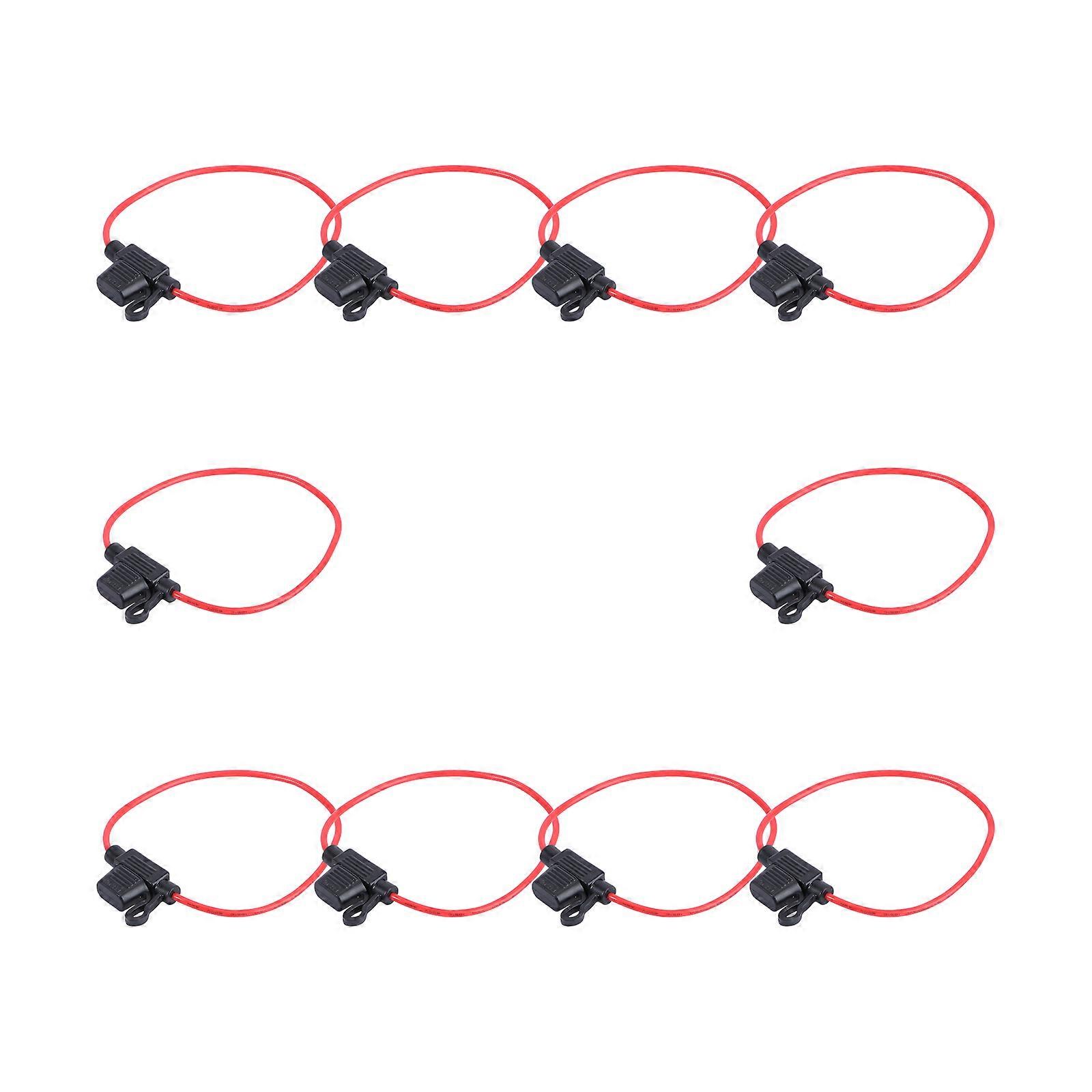 10pcs Small Fuse Holder Storage Container Cassette Bracket for Insurance Fuses