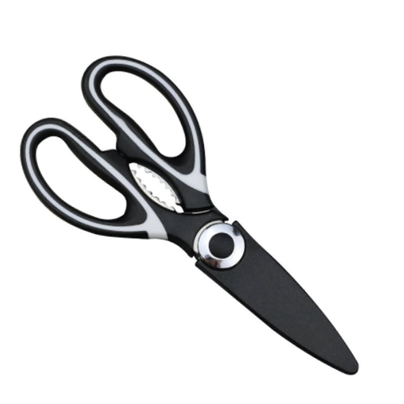 Kitchen Scissors Stainless Steel Multifunctional Scissors For Kitchen Use, Bone And Chicken Wings Scissors, Black