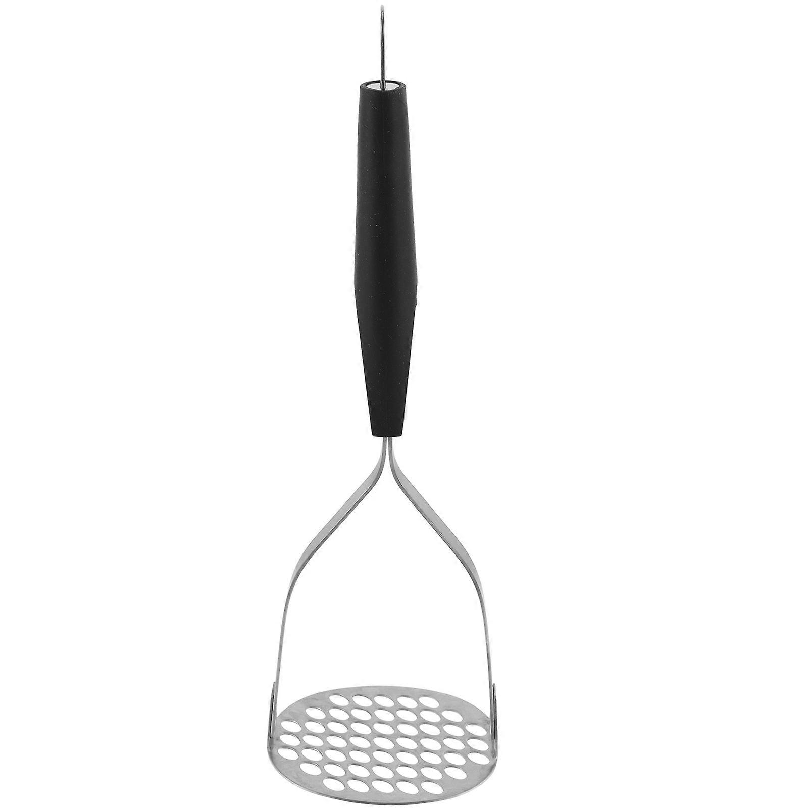 Handheld Kitchen Masher 1Pcs Black Color Tool For Easy Mashing Of Vegetables And Fruits With Comfortable Grip