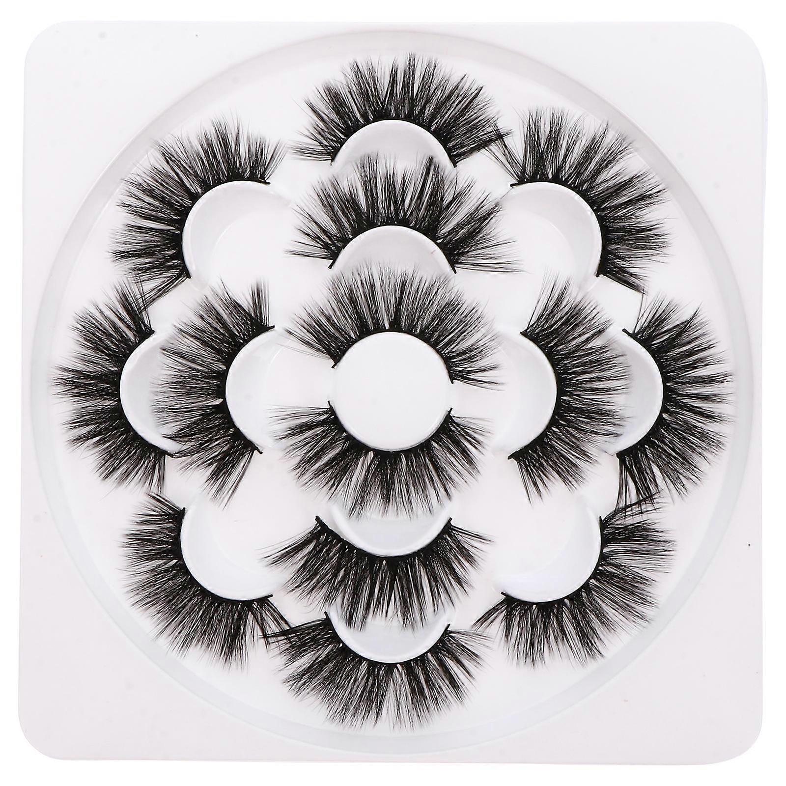 Vivid Eyelash for Makeup with Synthetic Material Black Color Easy to Use for Parties
