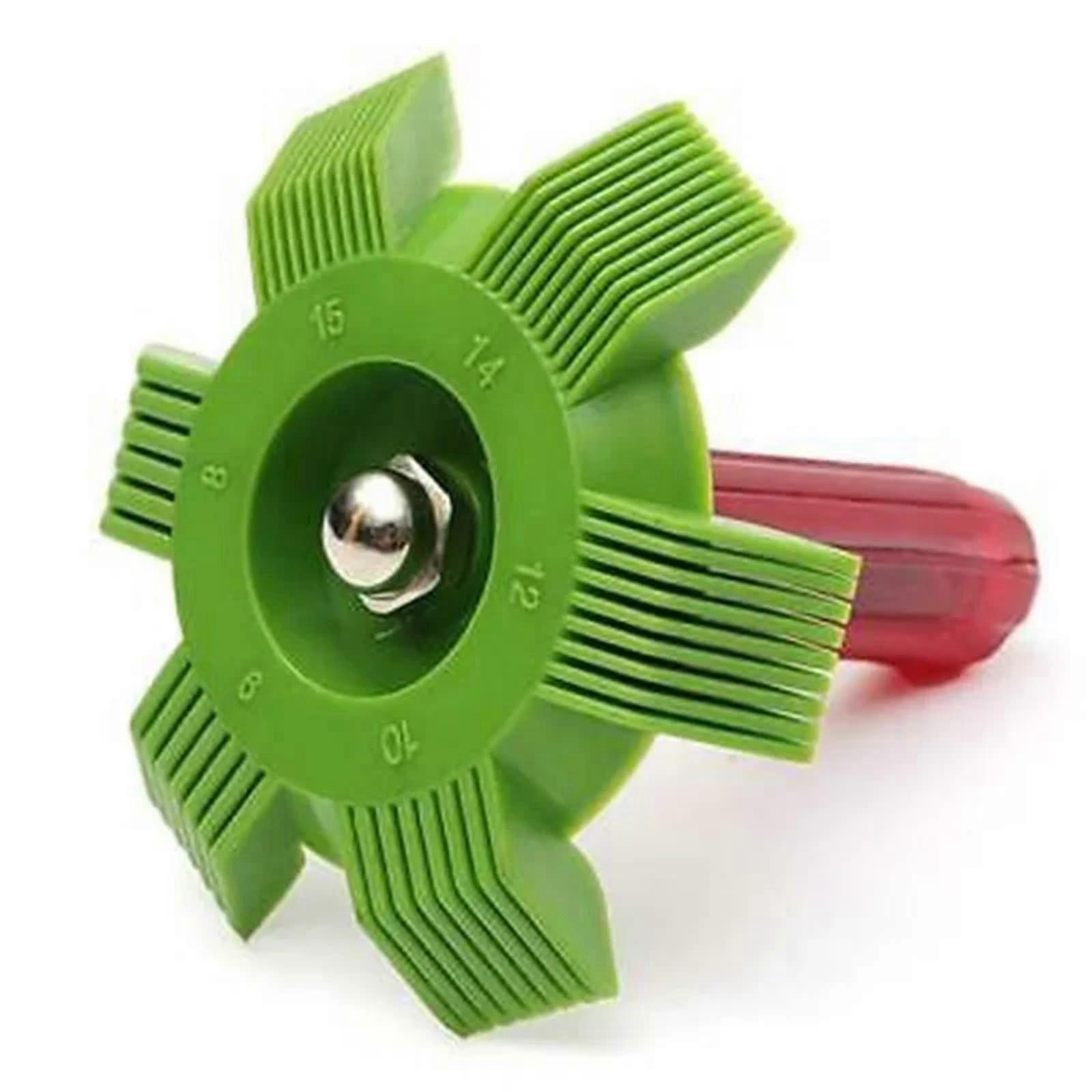Cooler Universal Auto A/C Cooler Fin Repair Comb For Auto Cooling System - Green, Efficient Cleaning Tool