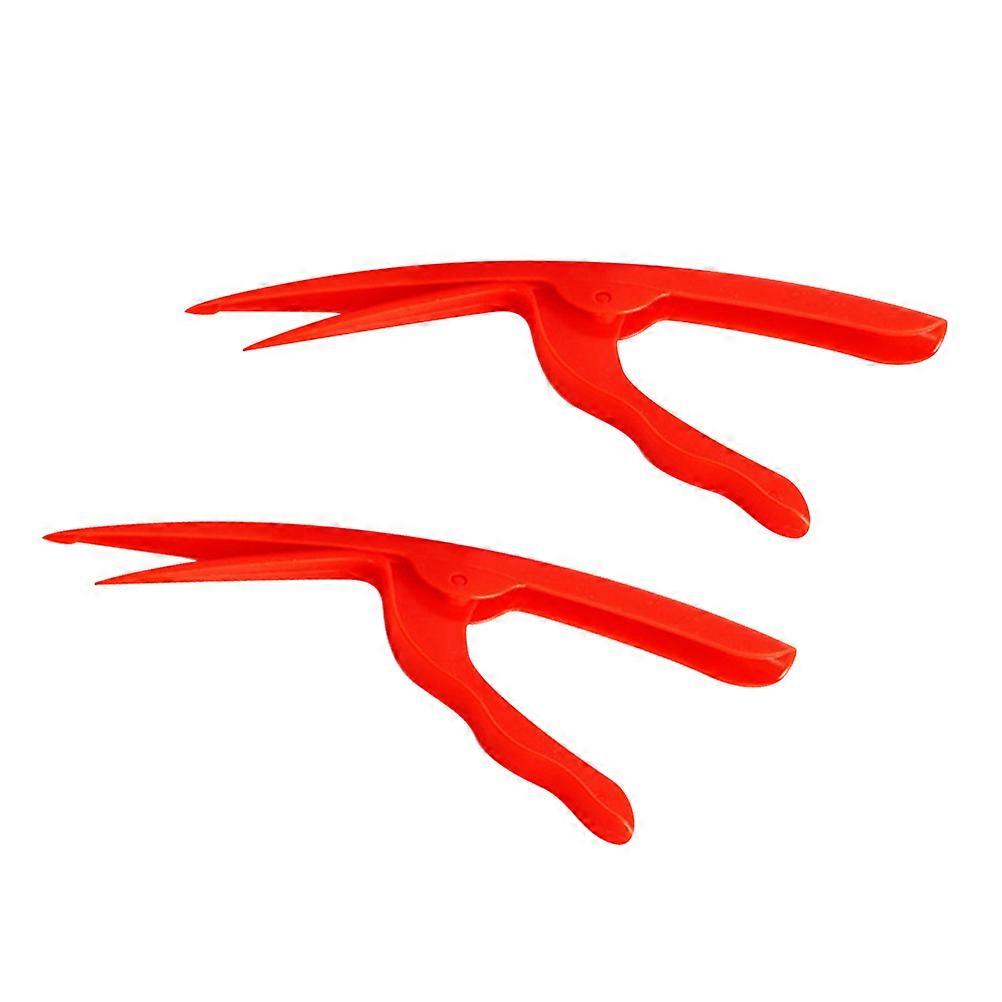 Red POM Shrimp Easy to Operate Time Saving Kitchen Tool for Shrimp Peeling 8pcs Set