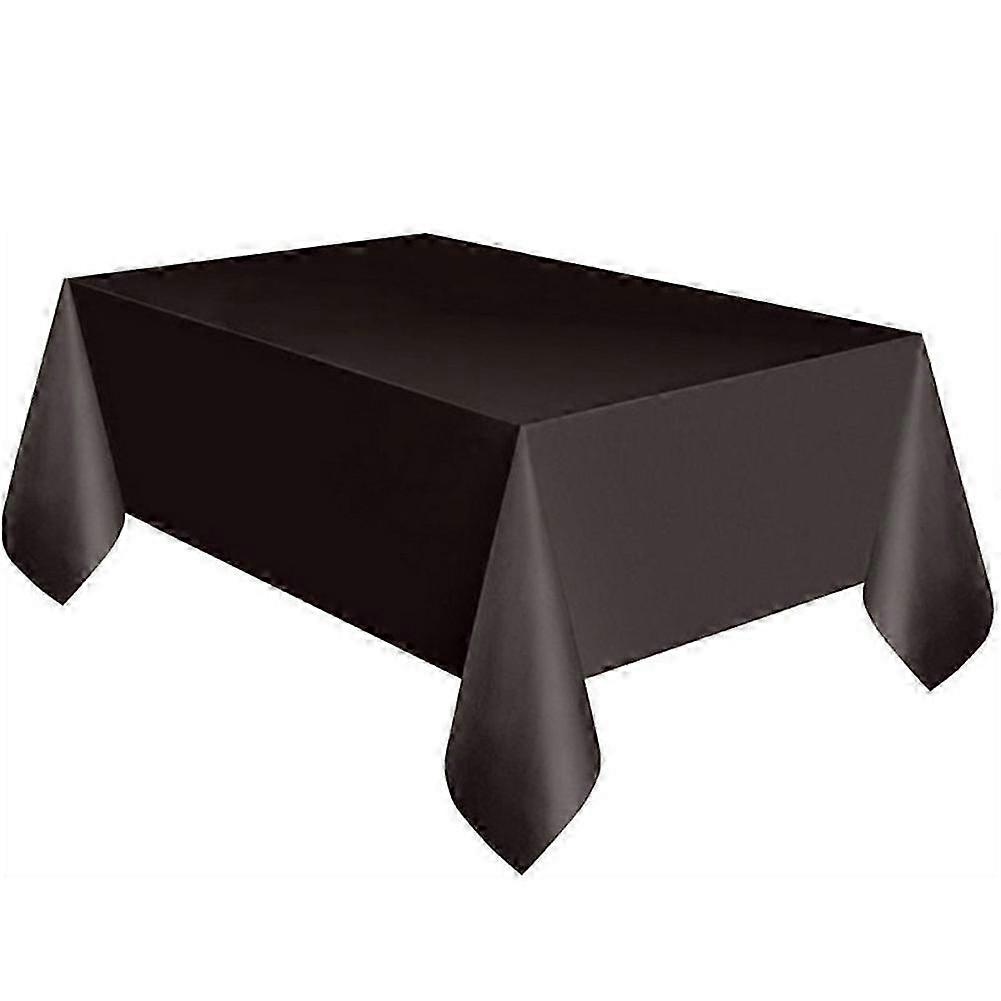Solid Color Rectangle Dining Table Cover Cloth Birthday Party Tablecloth Decor Qinhai