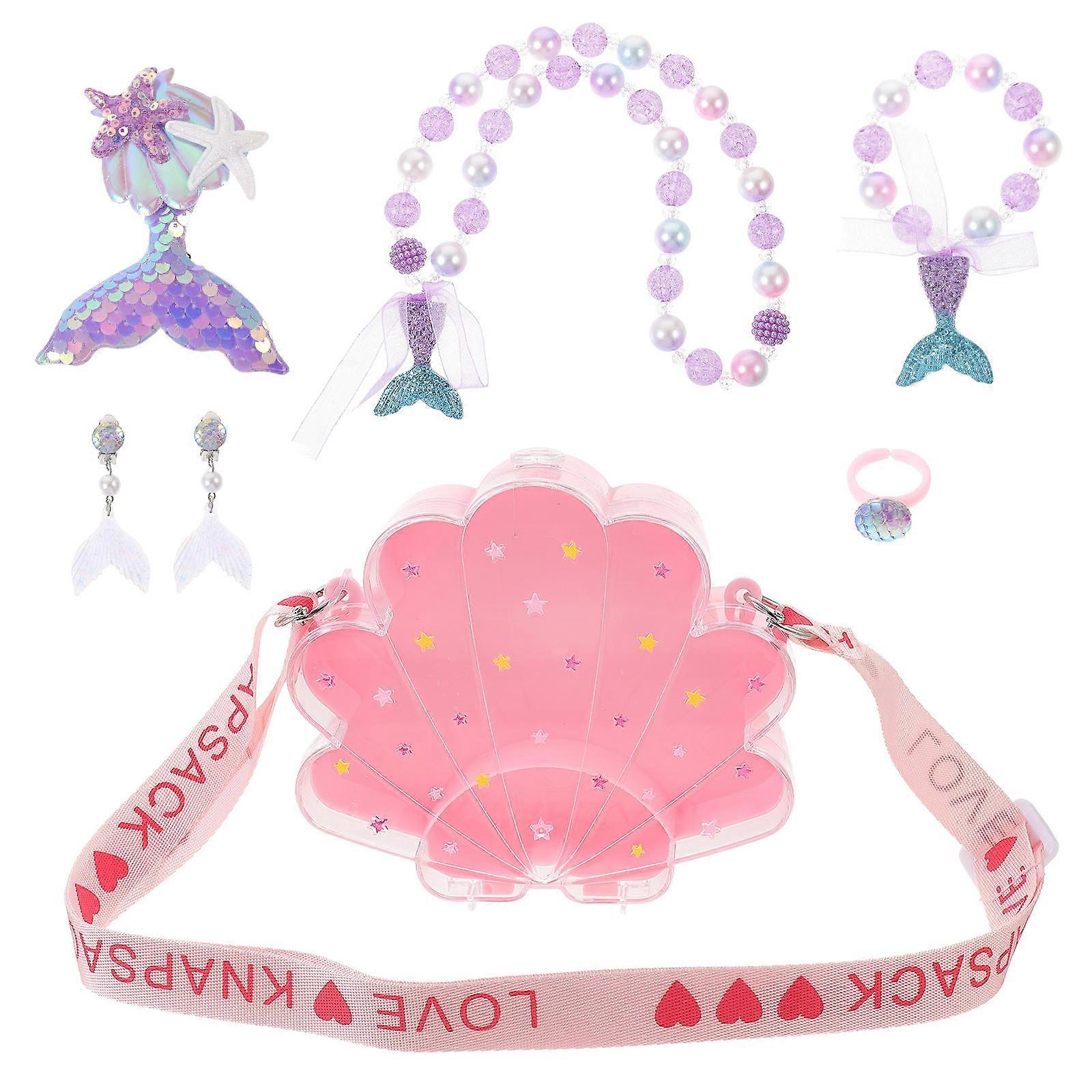 Jewelry For Girls 1 Set Of Kids Necklace Bracelet Set Toddler Girl Playful Assorted Color Matching With Clothes