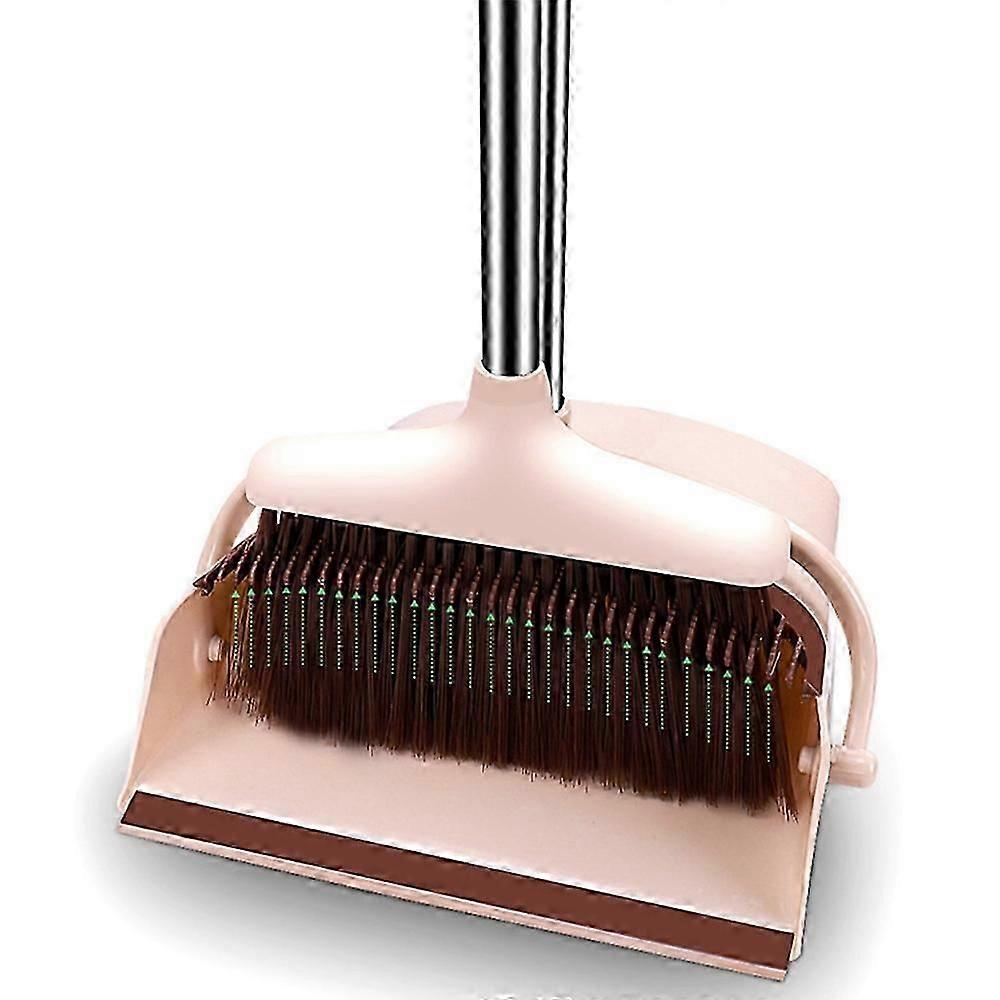 Type A 6-Section Handle Broom and Dustpan Set for Home Kitchen Office