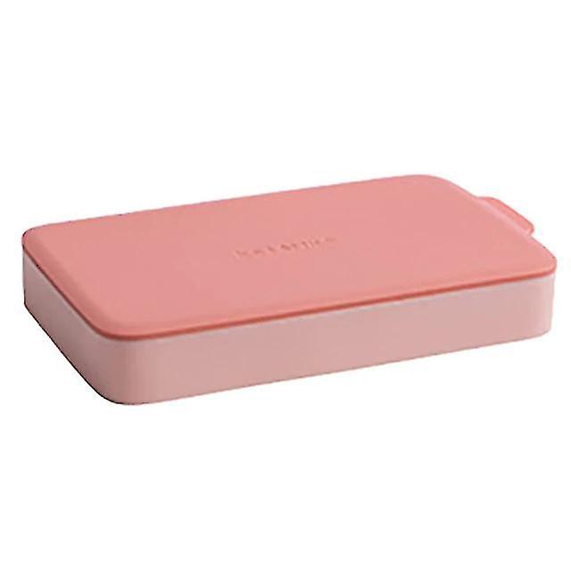 Ice Cream Maker Freezer Bowls 24 Cubes Ice Tray Box With Lid Cover Silicone Ice Tray Drink Jelly Mold Mould Containers Pink