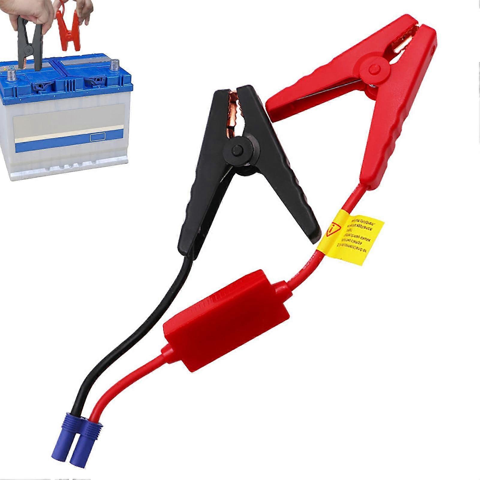 Car Booster Jumper Cables EC5 with Heavy-Duty Alligator Clips, Portable Battery Jump Starter for Vehicles and Mobile Chargers