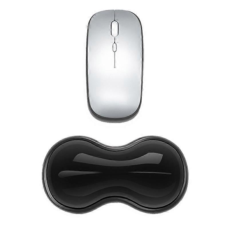 Cool Silicone Keyboard Wrist Rest Small Transparent Gray