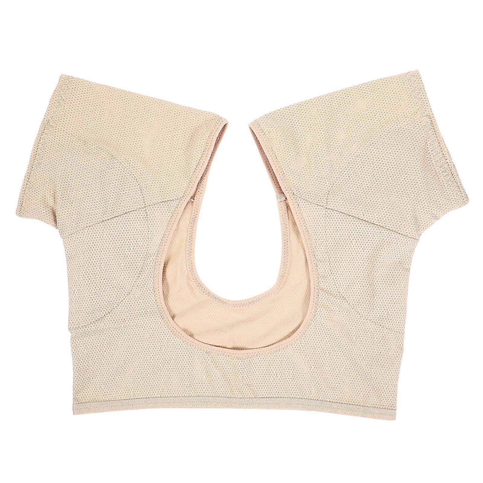 Summer Underarm Sweat Vest For Women Jogging Breathable Light Brown 1Pcs