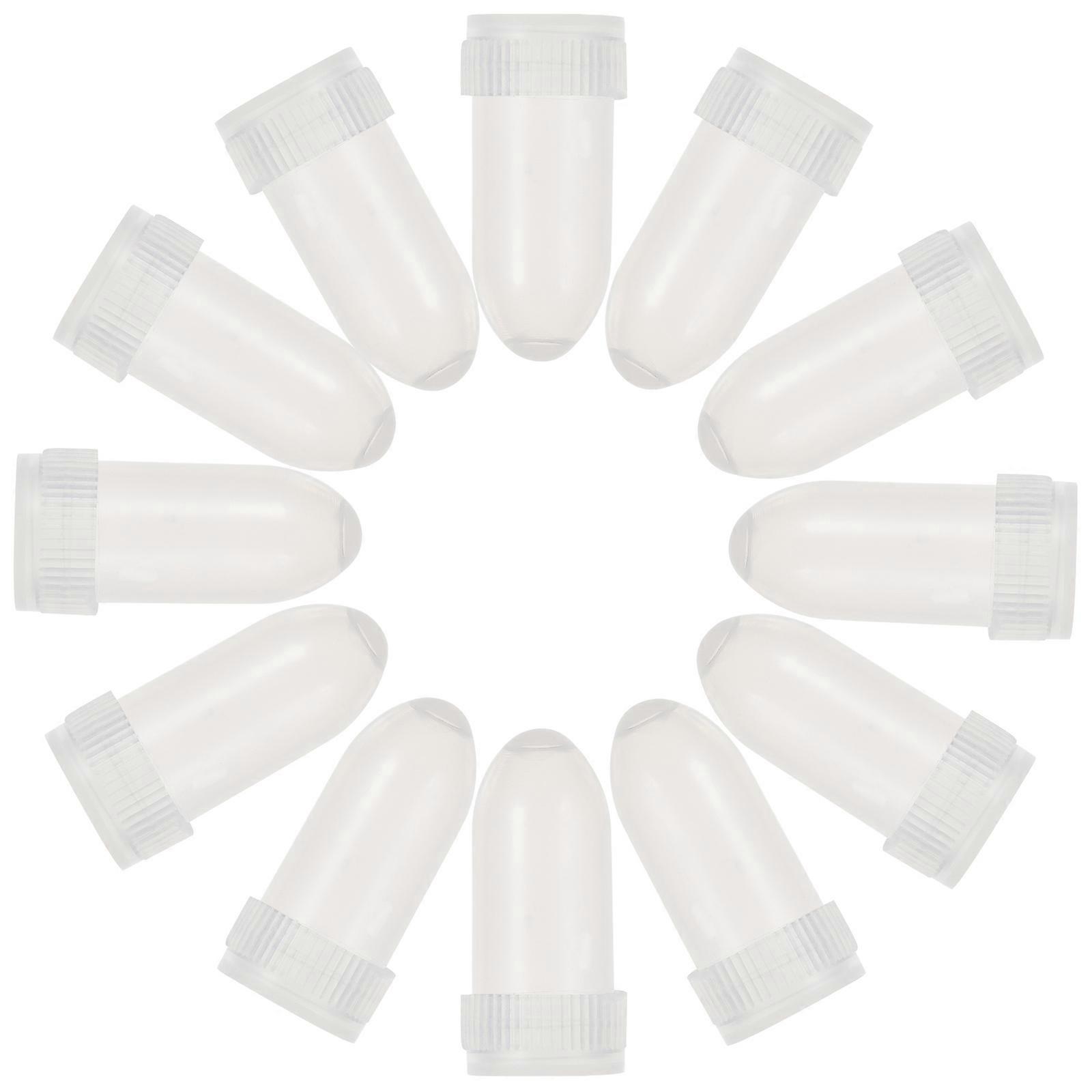 Single Capsule Container Made of ABS Durable Safe Portable for Women Transparent Color 100Pcs