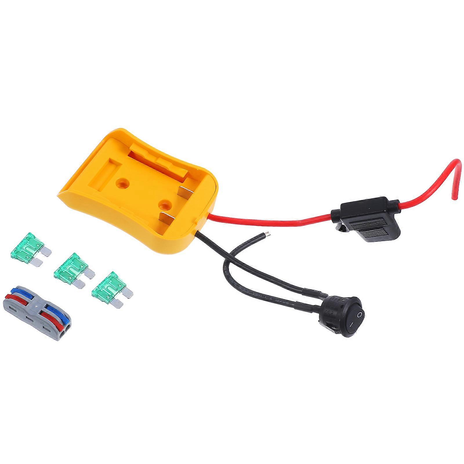 Durable Power Adapter For RC Cars And DIY Tools Ideal For Tool Usage In Yellow Color With Fixing Capability 1Pack
