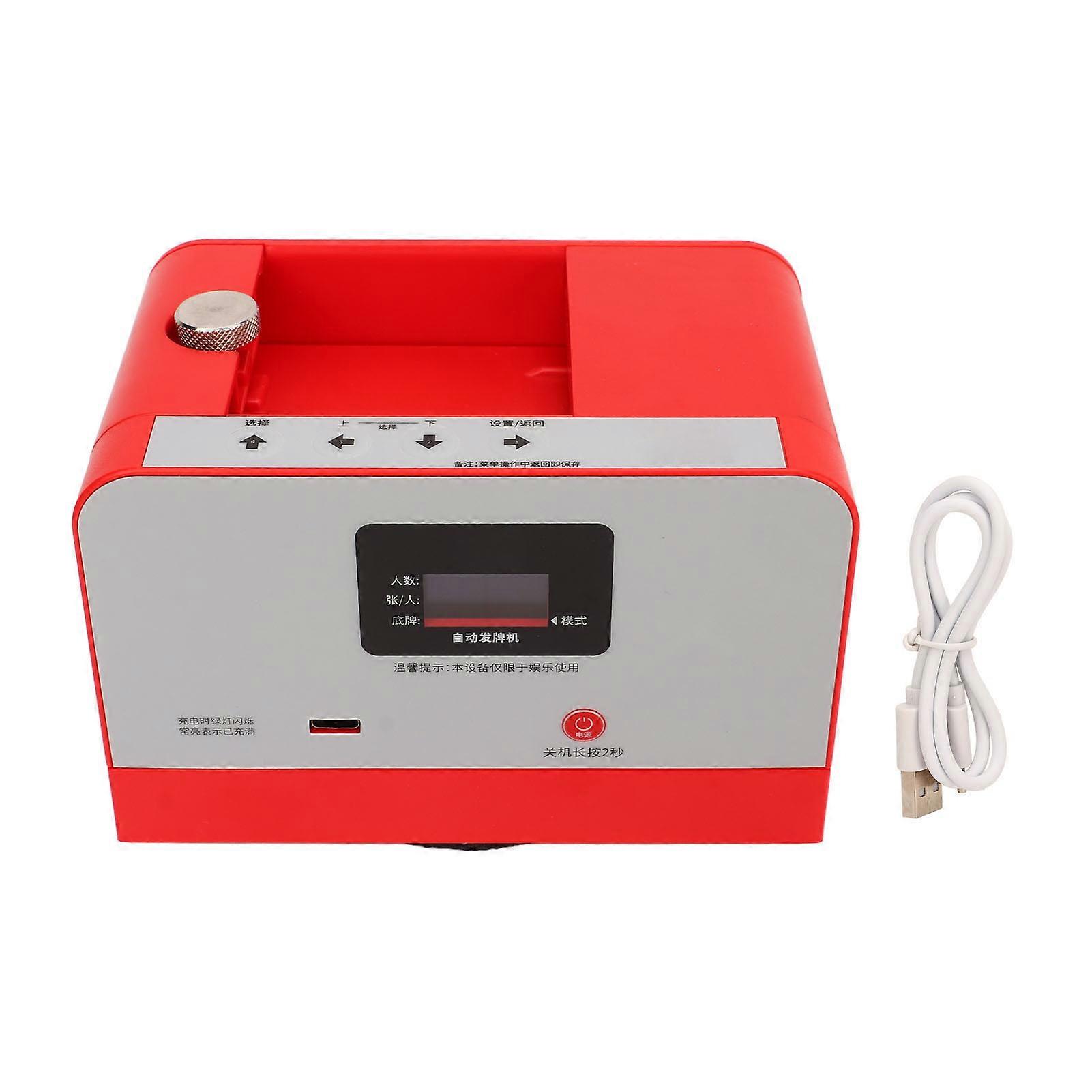 Playing Card Machine Smart Mini Automatic Deck Shuffler Electric Card Dealer Machine