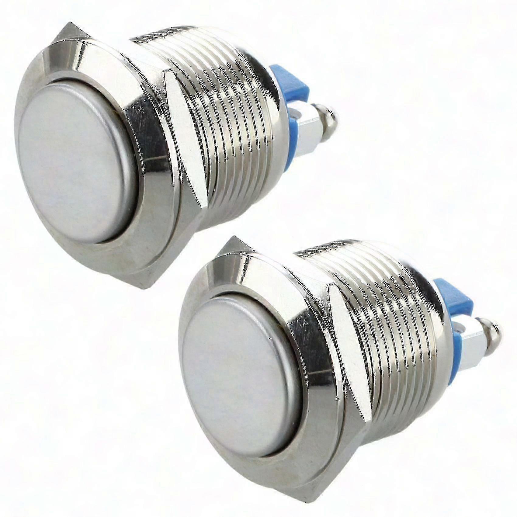 2x 19mm Momentary Push Button Switch for Car PK