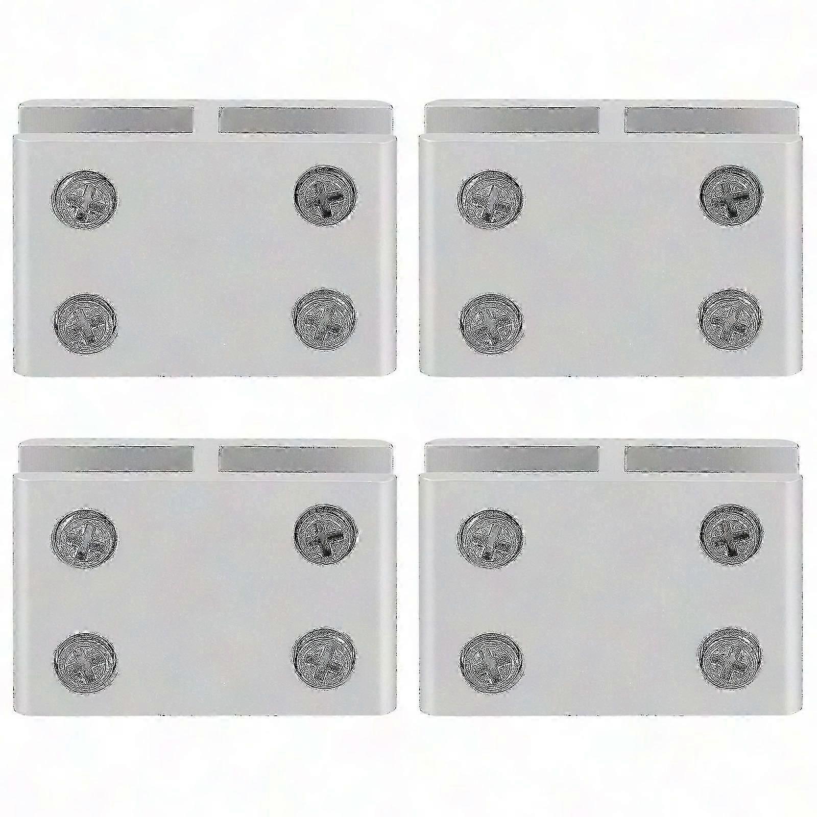 4 قطع زجاج المشبك الجرف بين قوسين - الثقيلة الزجاج الجرف يدعم رفوف الرفوف