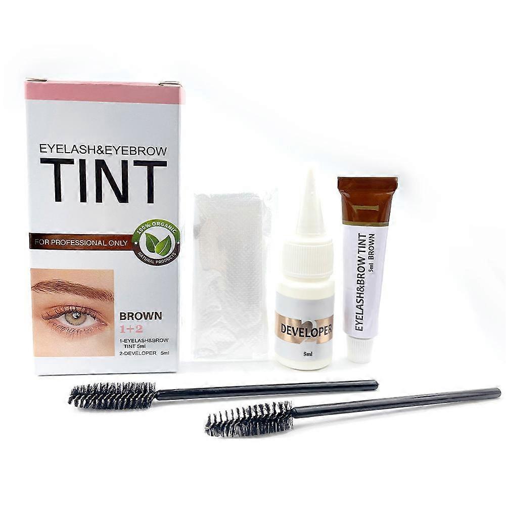 Waterproof Eyebrow Tint Kit 5ml Long Lasting Smudge Proof Natural Brow Dye For All Day Wear