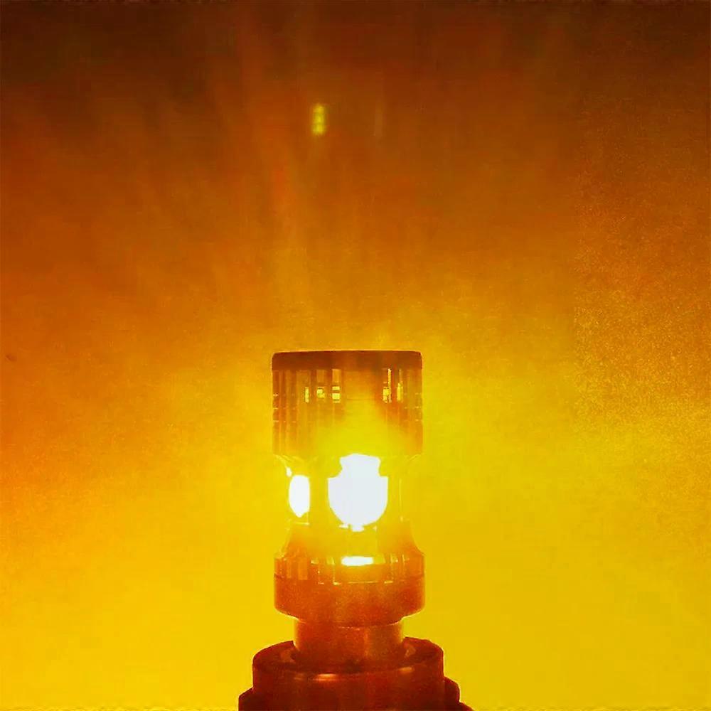 BA15S P21W LED No Hyper Flash Amber Yellow T20 W21W 7440 WY21W 1156 BAU15S PY21W LED Bulbs Turn Signal Light With Fan 12V