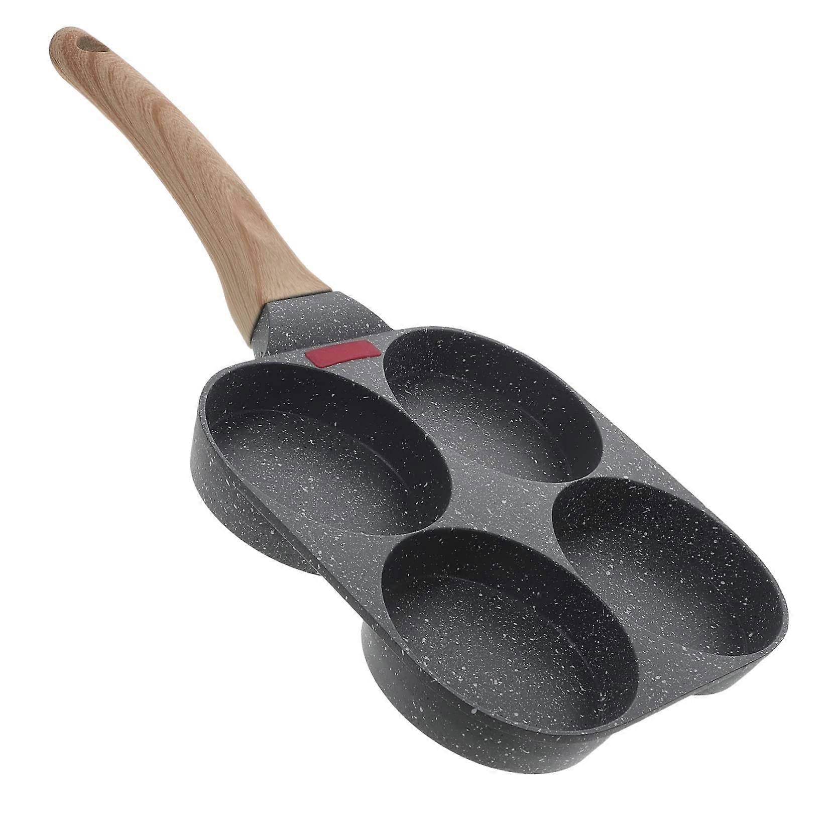 Nonstick Mini Omelette Maker Pan 4 Cups StoneCoated Frying Pan for Poaching Eggs for Household Cooking and Breakfast