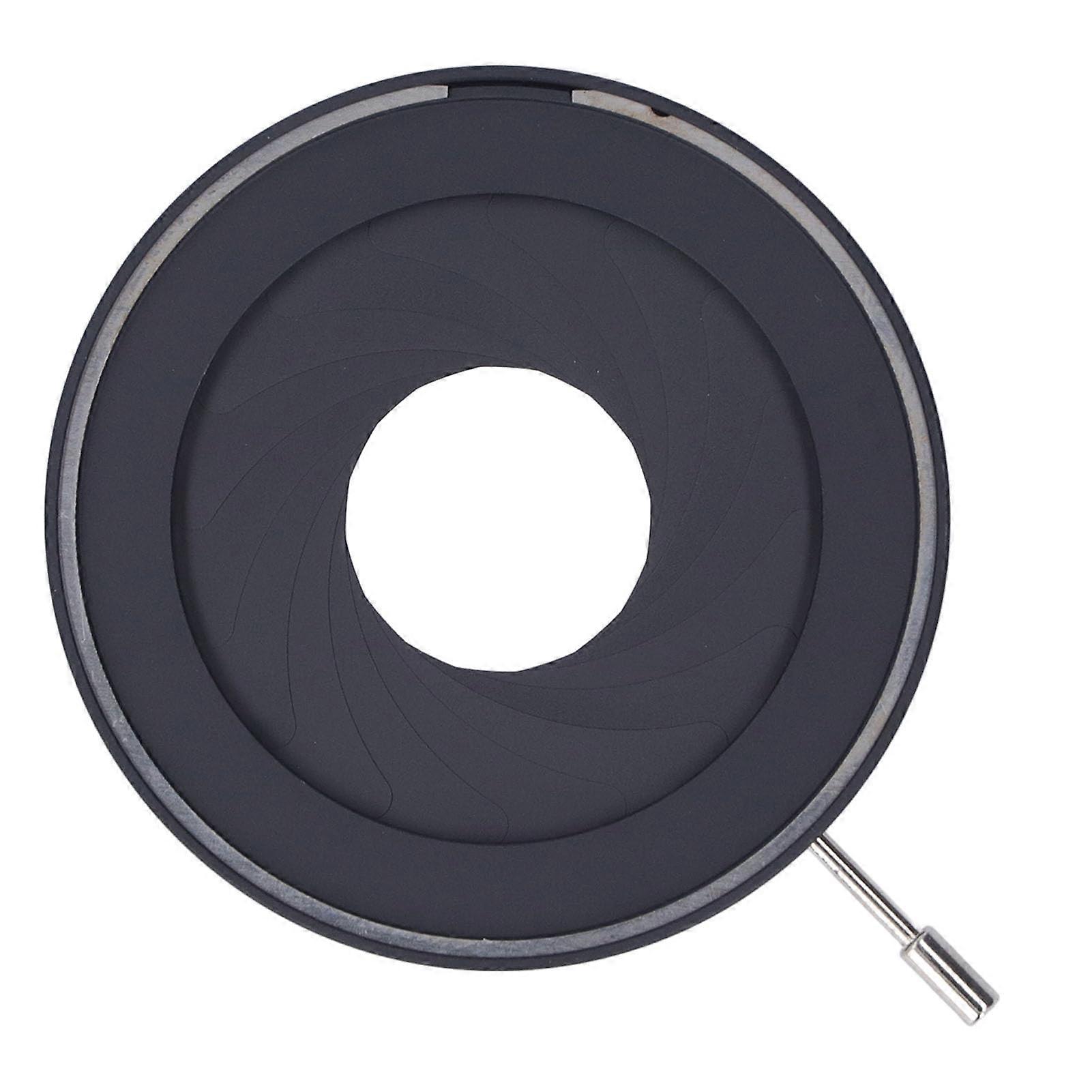 Adjustable Iris Aperture, 250mm Microscope Iris Adapter for Camera Optical Instruments