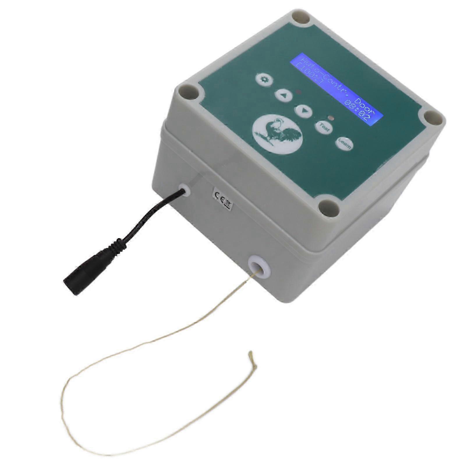 Automatic Chicken Coop Door Controller IP44 Cage Opener Remote Control Poultry House Actuator Motor Kit with Timer Light Sensor