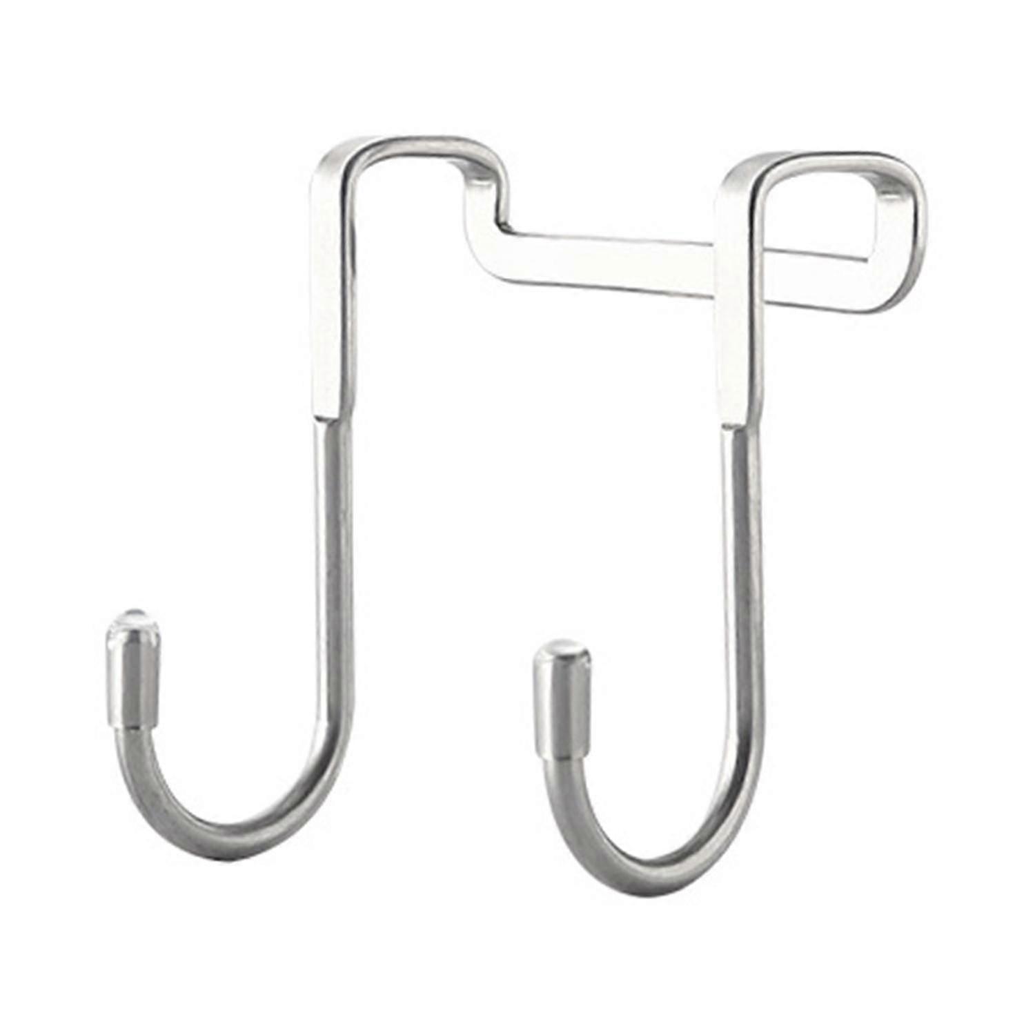 Storage Hook Solid Construction Rust-proof Stainless Steel Clothes Hats Simple Storage Dual Hooks fo