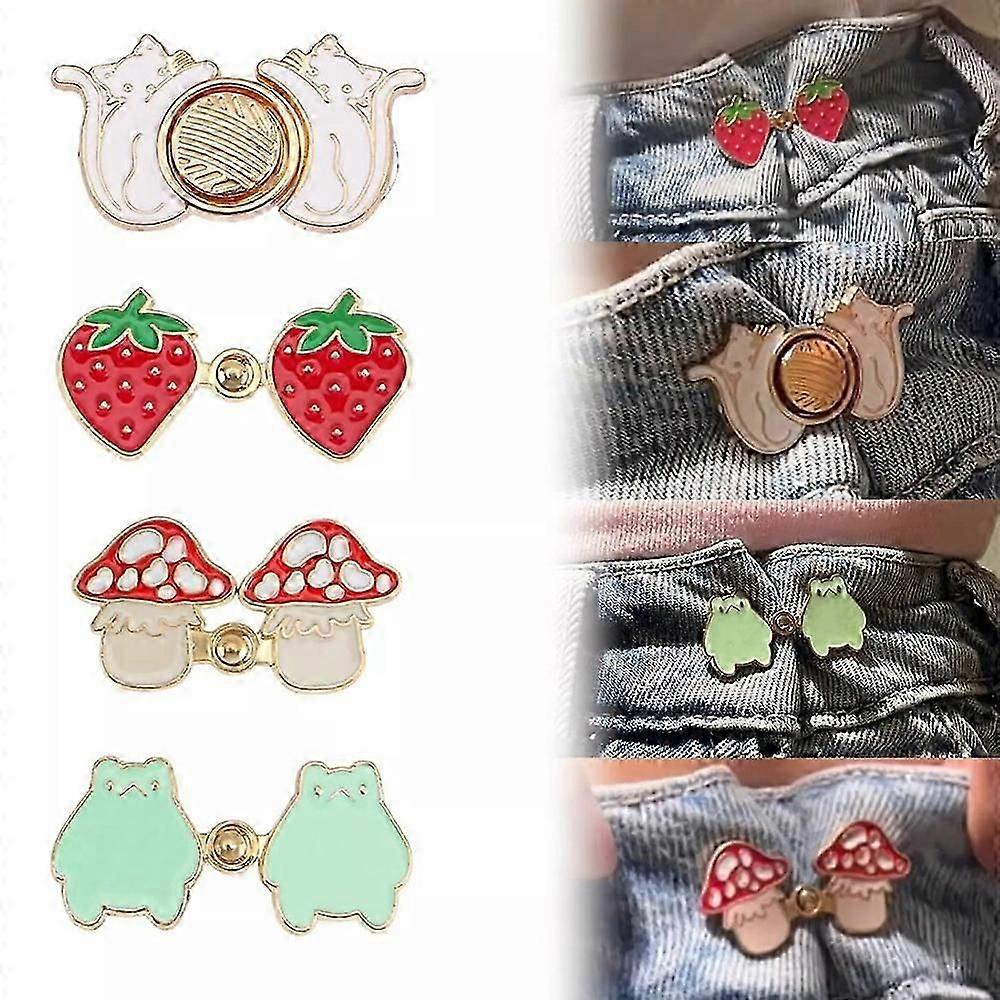 4 st Missfit Clip, Toadstool midjeknutar, groda midja knutar