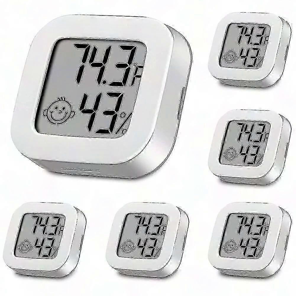 6-Pack High Accuracy Indoor Thermometer Hygrometer, Digital Temperature and Humidity Monitor