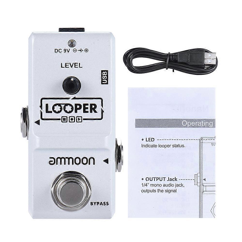 AP-09 Nano Loop Electric Guitar Effect Pedal Looper True Bypass Unlimited Overdubs 10-Minute Recording USB Powered