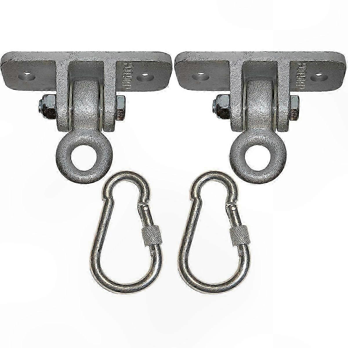 Locking Snap Hooks | Heavy Duty Swing Hook Hangers Seat Trapeze Sets | Static Tension 5000 Lb Capacity