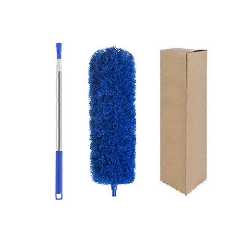 Retractable 2.5m Curved Roof Spider Web Duster Royal Blue
