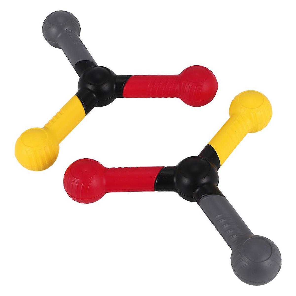 2Pcs Reflex Training Tossing Stick Improving Reaction Speed Trainer Hand-Eye Coordination Baseball for Pre-Game Warm-Ups