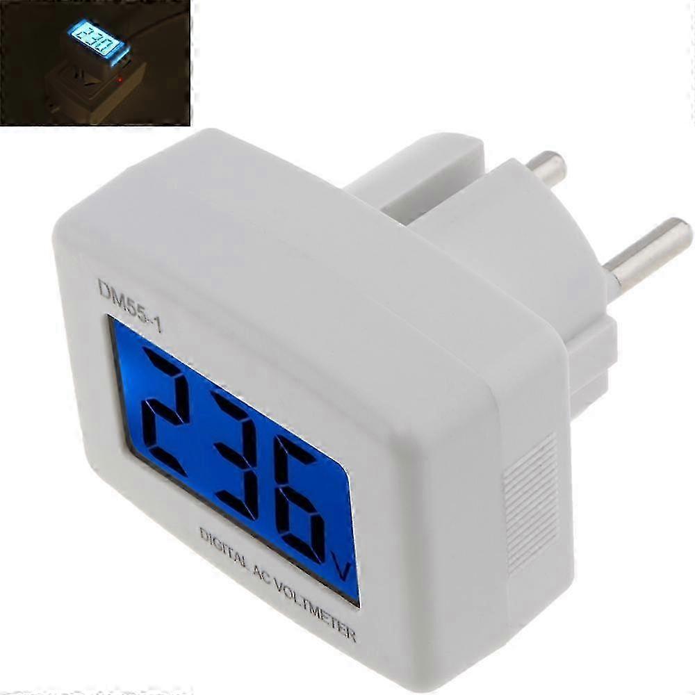 AC 80-300V LCD Digital Display Voltmeter Testers Voltage Meter EU Plug Volt Meter 2025