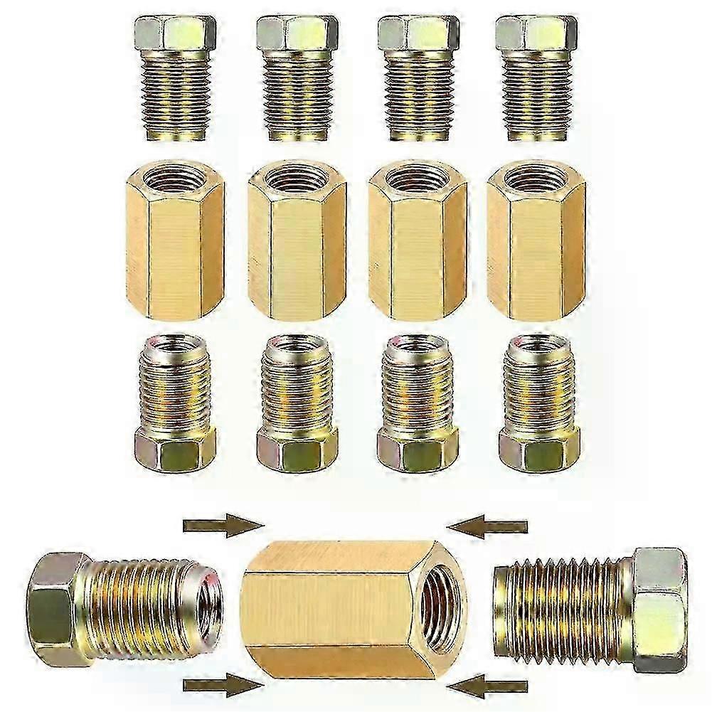 Brake Fittings Brass Inverted Pipeline Accessories Connector Unions...