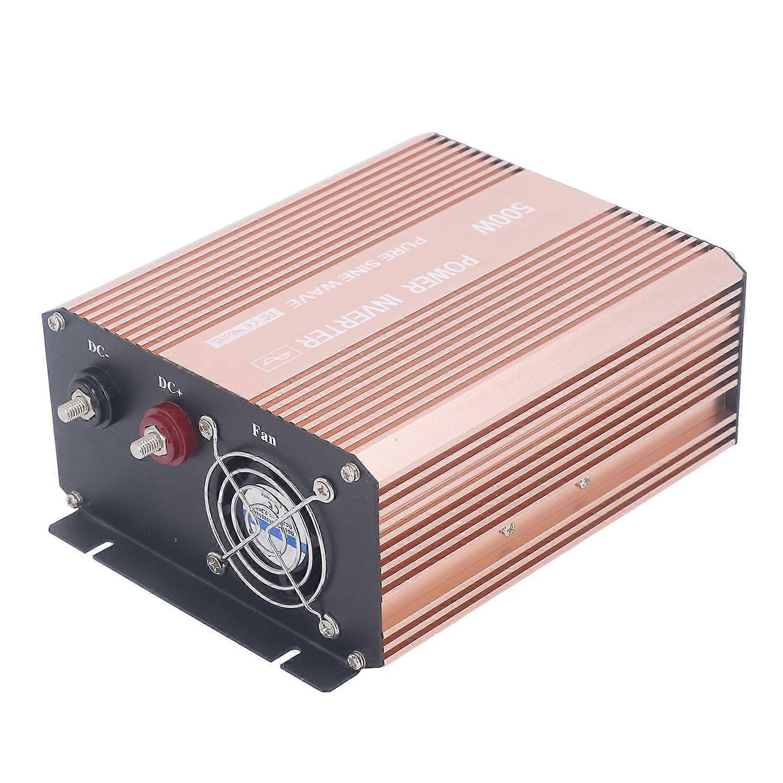 500W Pure Sine Wave Inverter 24V to 110V with LCD Display