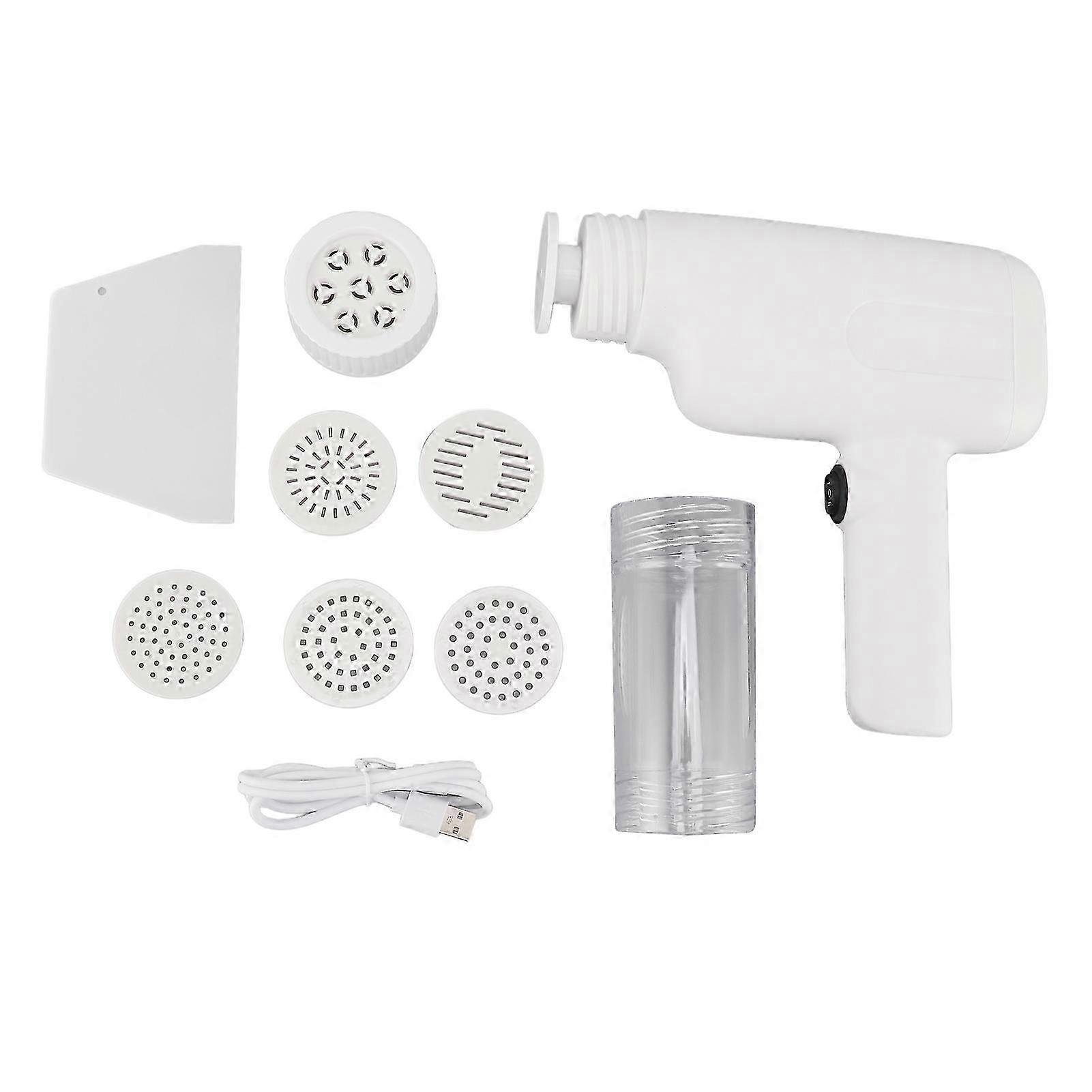 2025 Electric Noodle Maker High Efficiency Handheld Press Pasta Machine with 6 Molds for Home