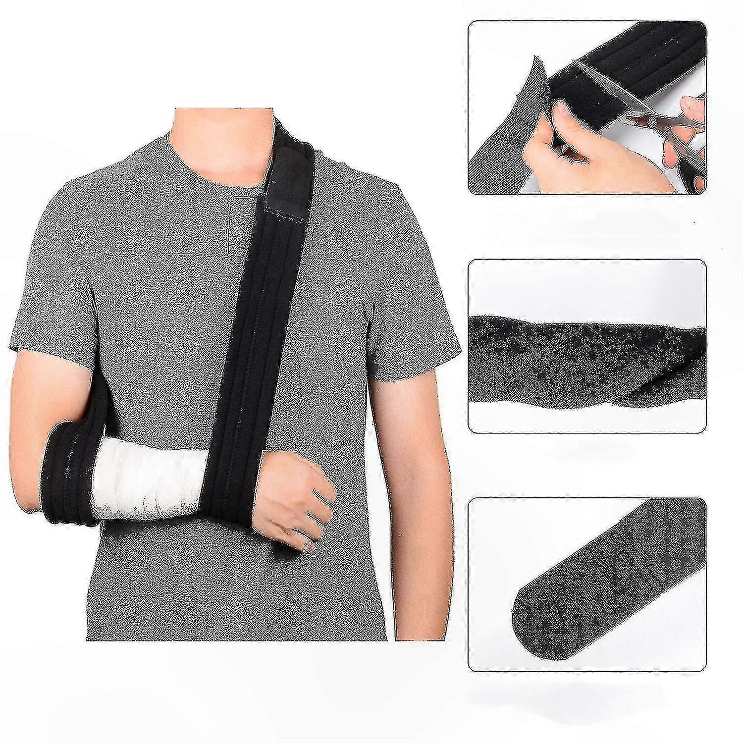 Supportive Arm Sling for Shoulder, Arm, Hand, and Elbow - Adjustable and Lightweight Design, 175cm Length