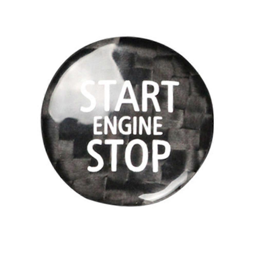 Engine start stop button cover for R55 R56 R57 carbon fiber trim