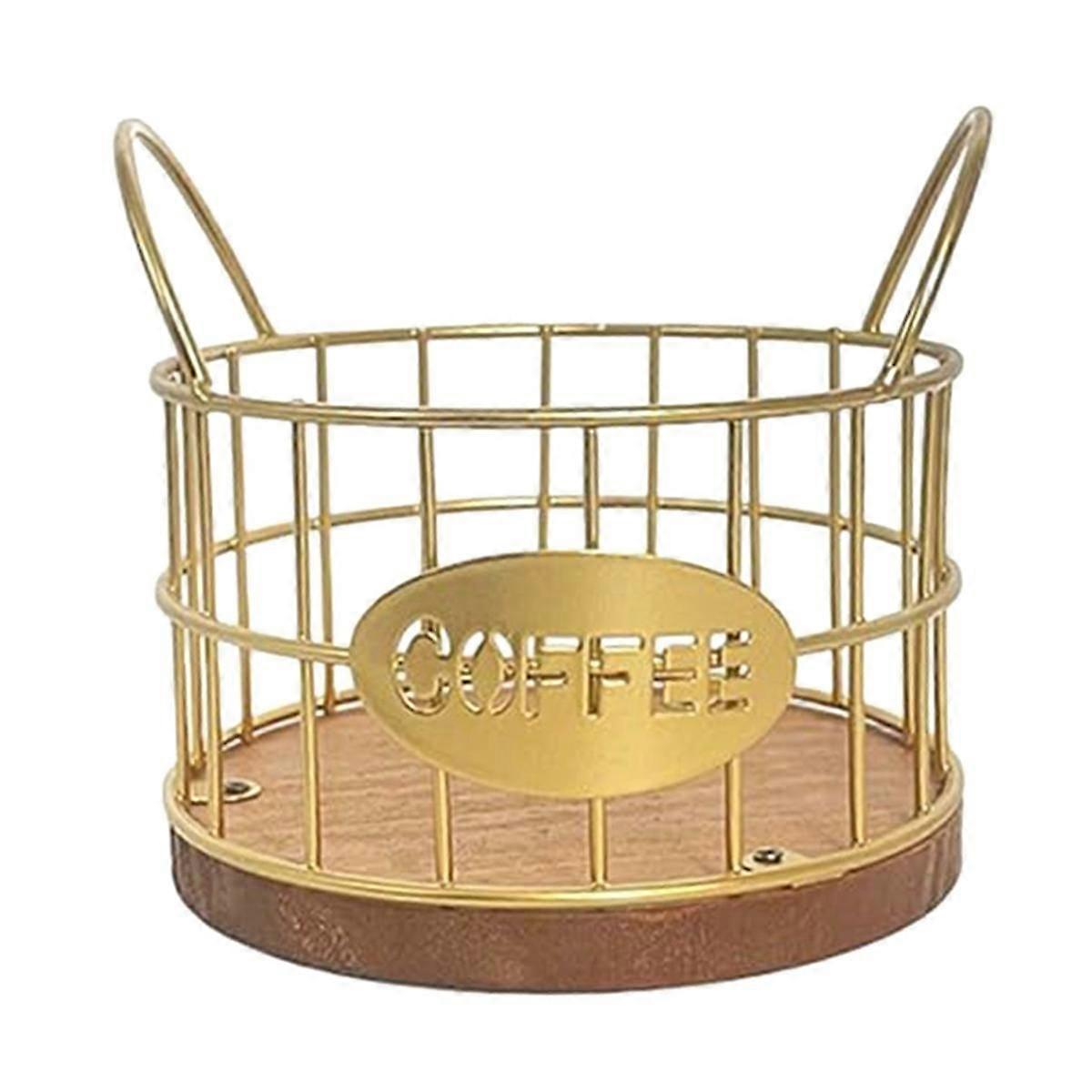 Kaffeepad-Halter Kaffeepad-Behälter Kaffeebar-Zubehör Metall-Kaffeepad-Korb-Organizer für