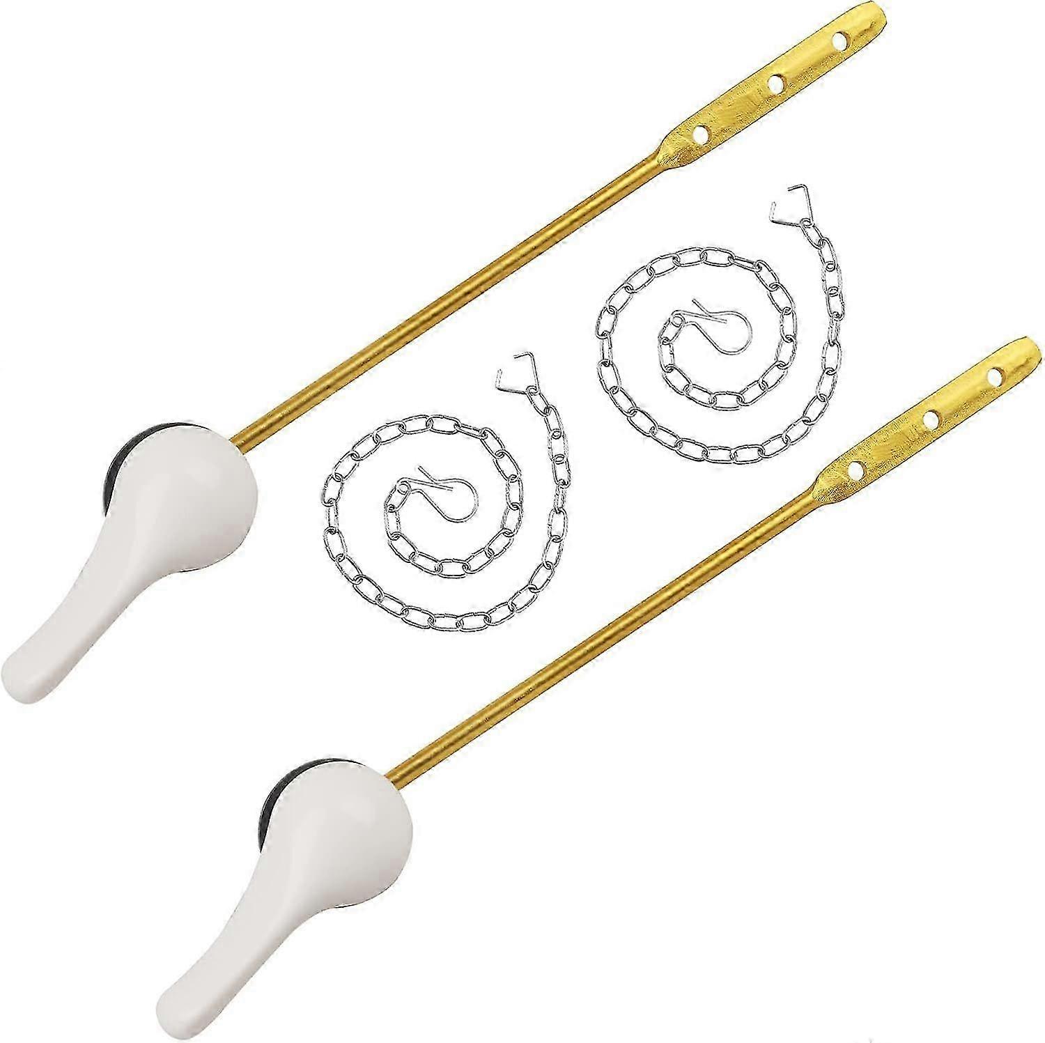 Toilet Handle Replacement Kit, 2Pack Toilet Lever Flush Handle, Toilet Flusher
