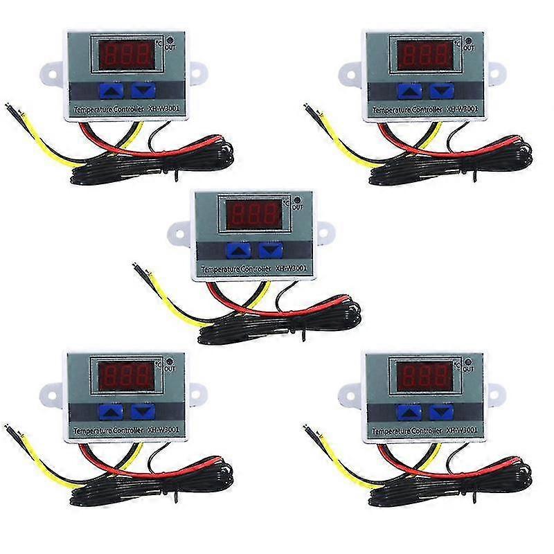 5pcs XH-W3001 AC Digital Temperature Controller 110-220V for Heating Cooling Incubator