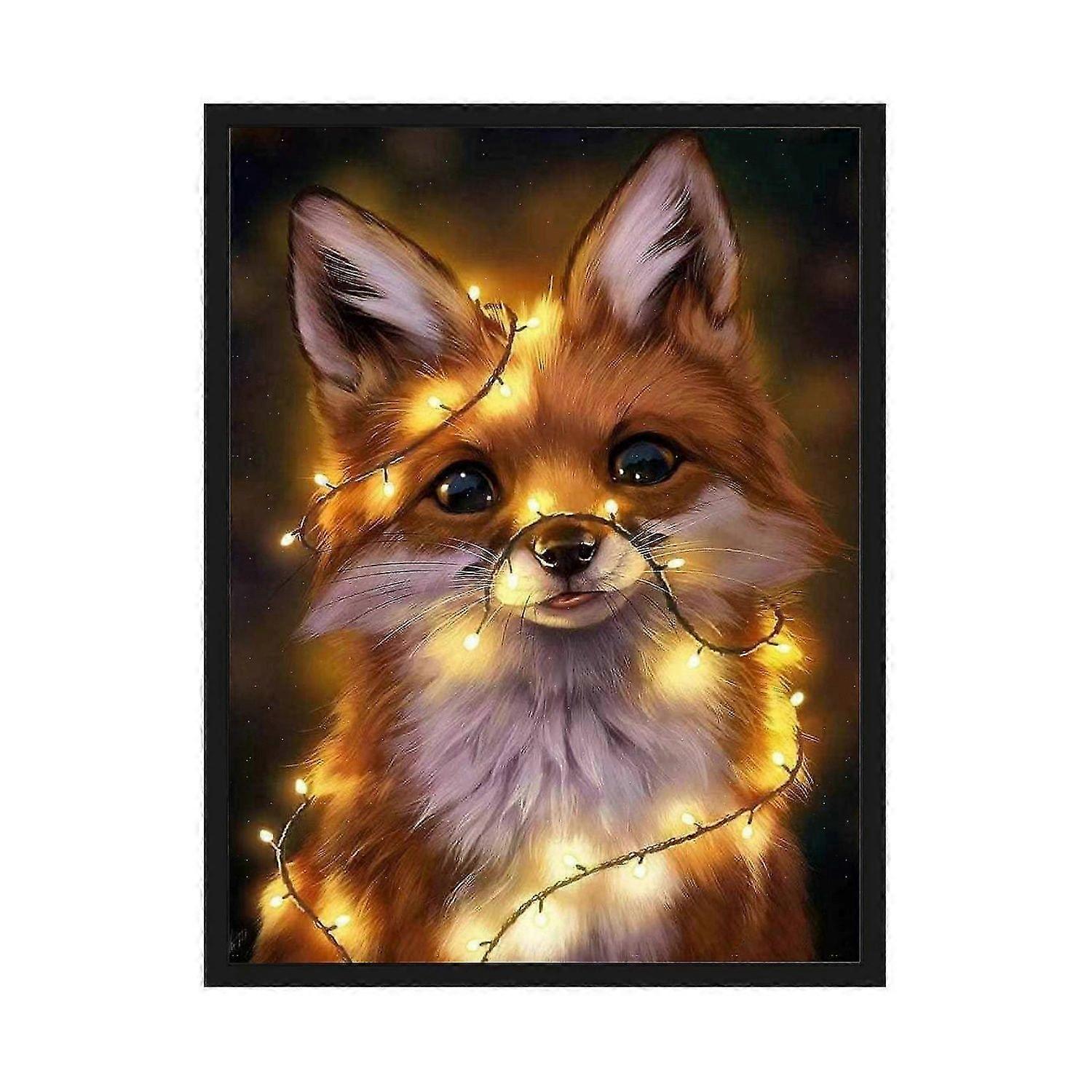 Diamond Painting - 30*40cm - Fox multicolor -HK908
