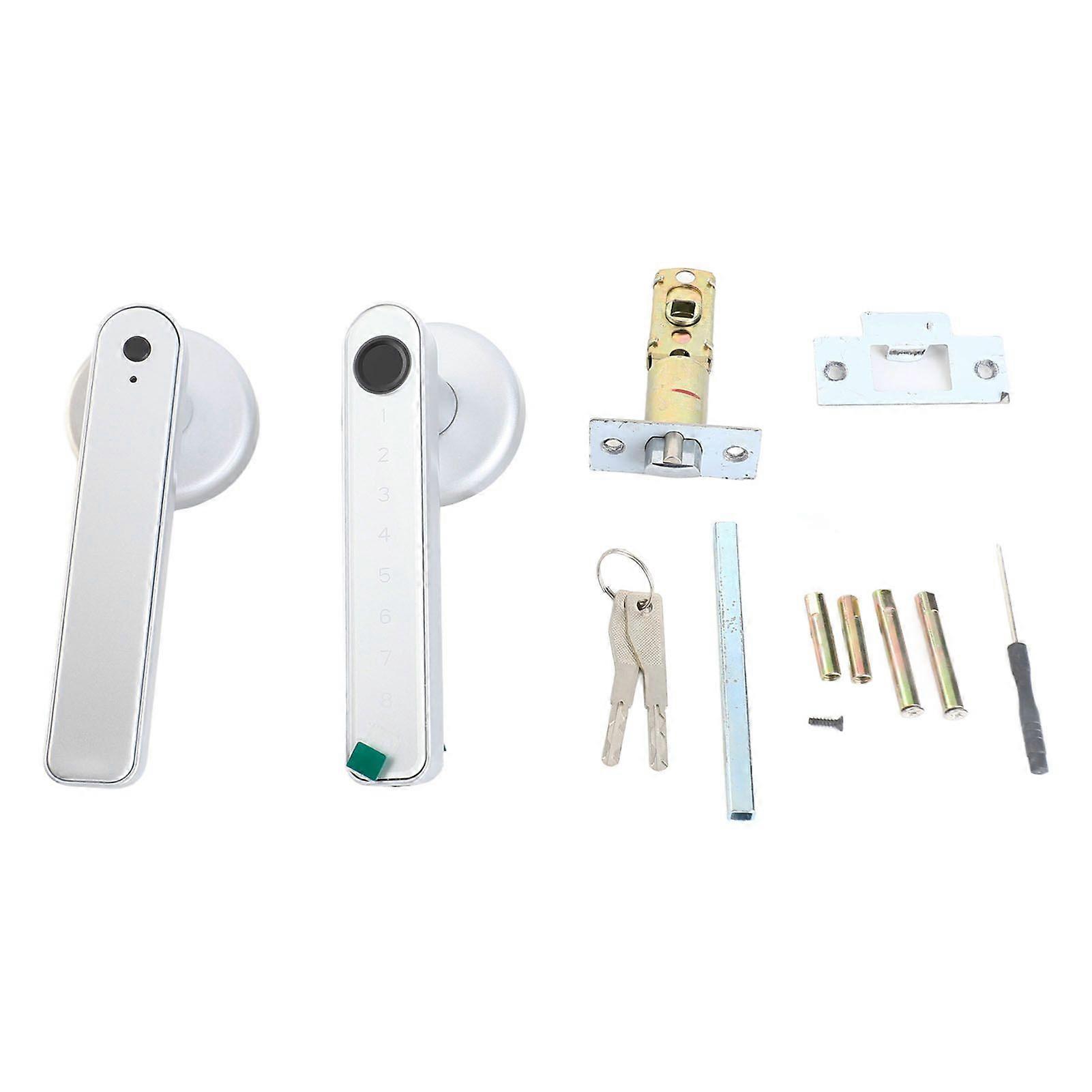 Smart Door Lever Lock Fingerprint Password Key Unlock Keyless Entry Door Lock for Home Bedroom Hotel Office