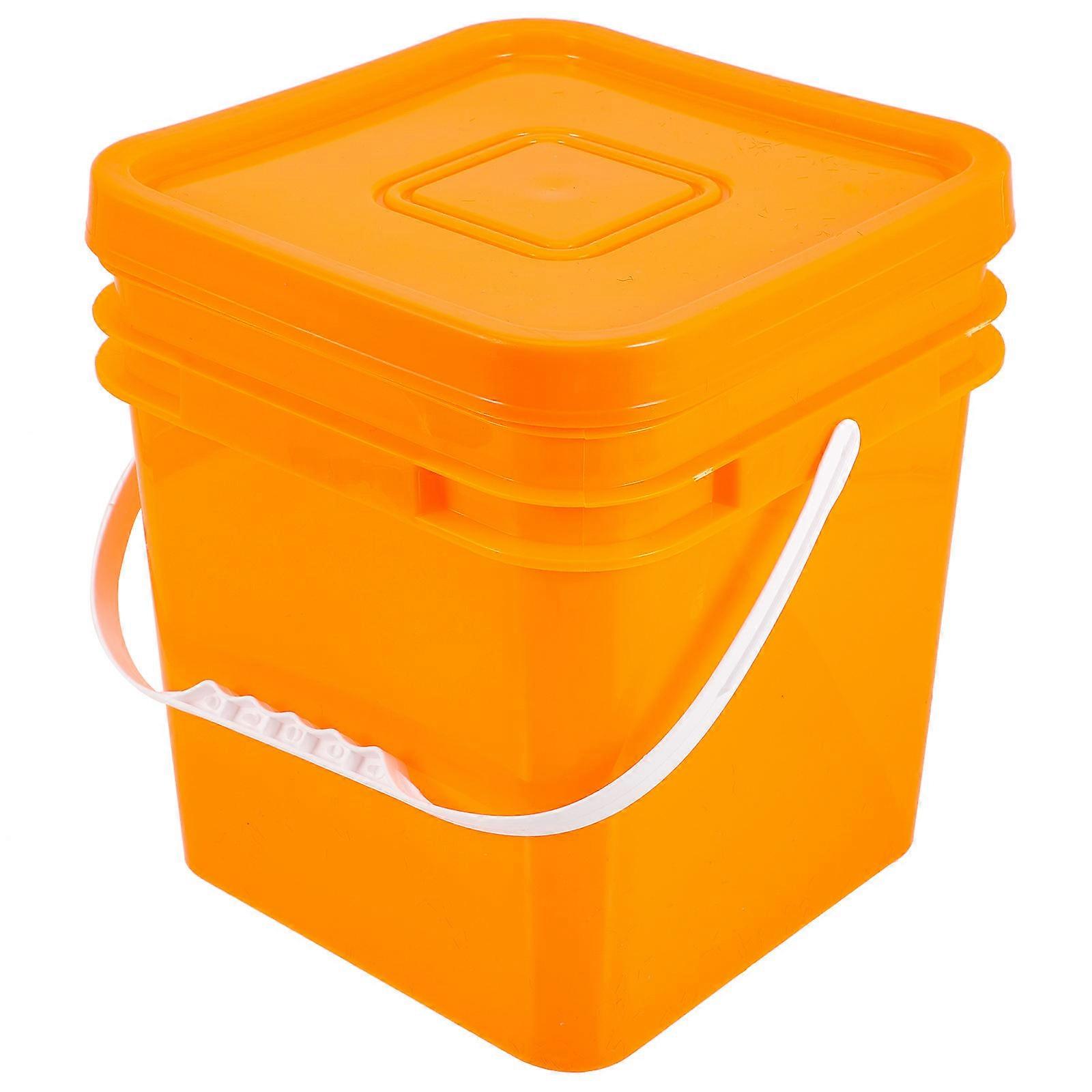 Household Laundry Container Plastic Sealed Lid Bucket for Storage