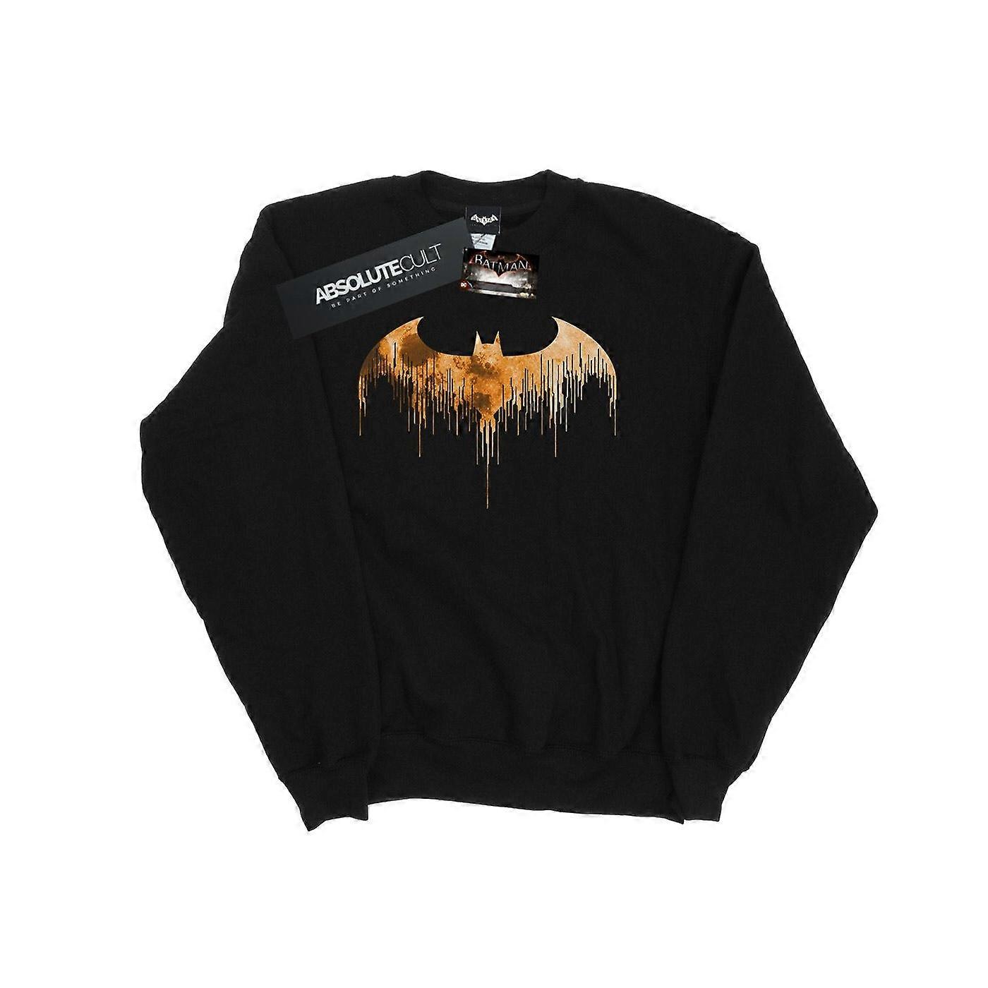 DC Comics Femmes/Dames Batman Arkham Knight Halloween Moon Logo Fill Sweatshirt Noir L
