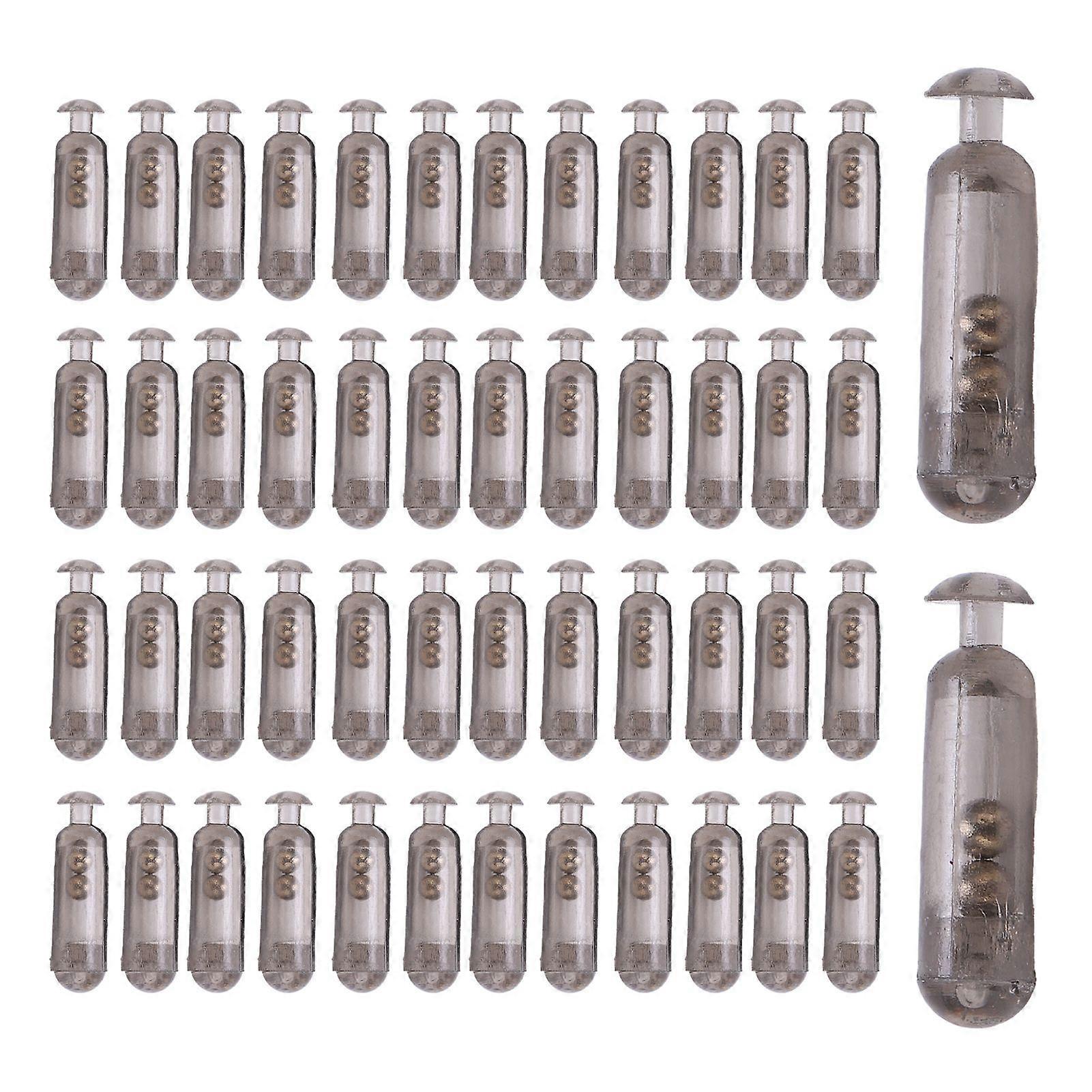 50pcs 15mm Durable Rattles Shake Fishing Lure Bait Insert Tube Rattles for Soft Fish