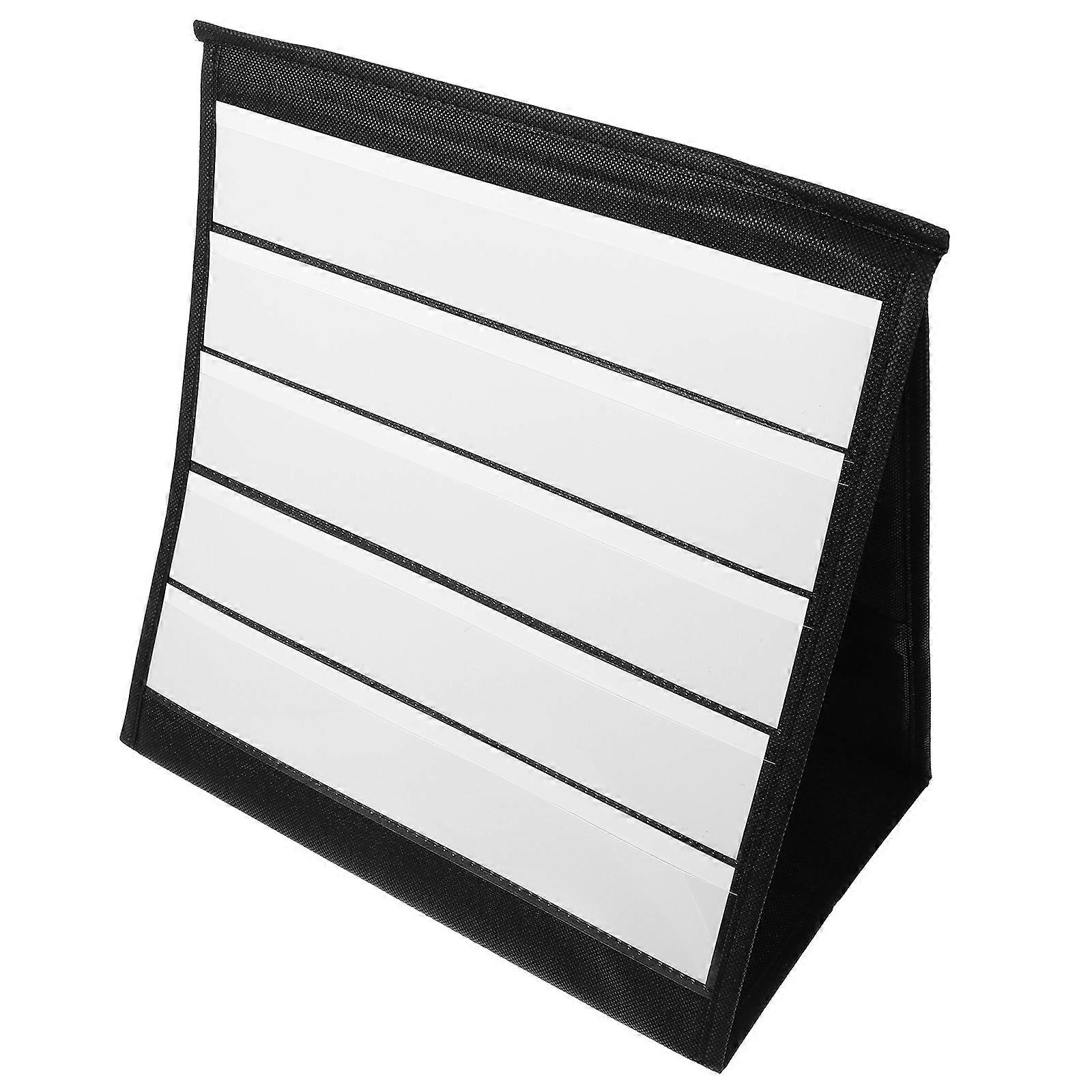Card Display Stand Card Pocket Chart for Storage 1Set for Teacher Desk Use
